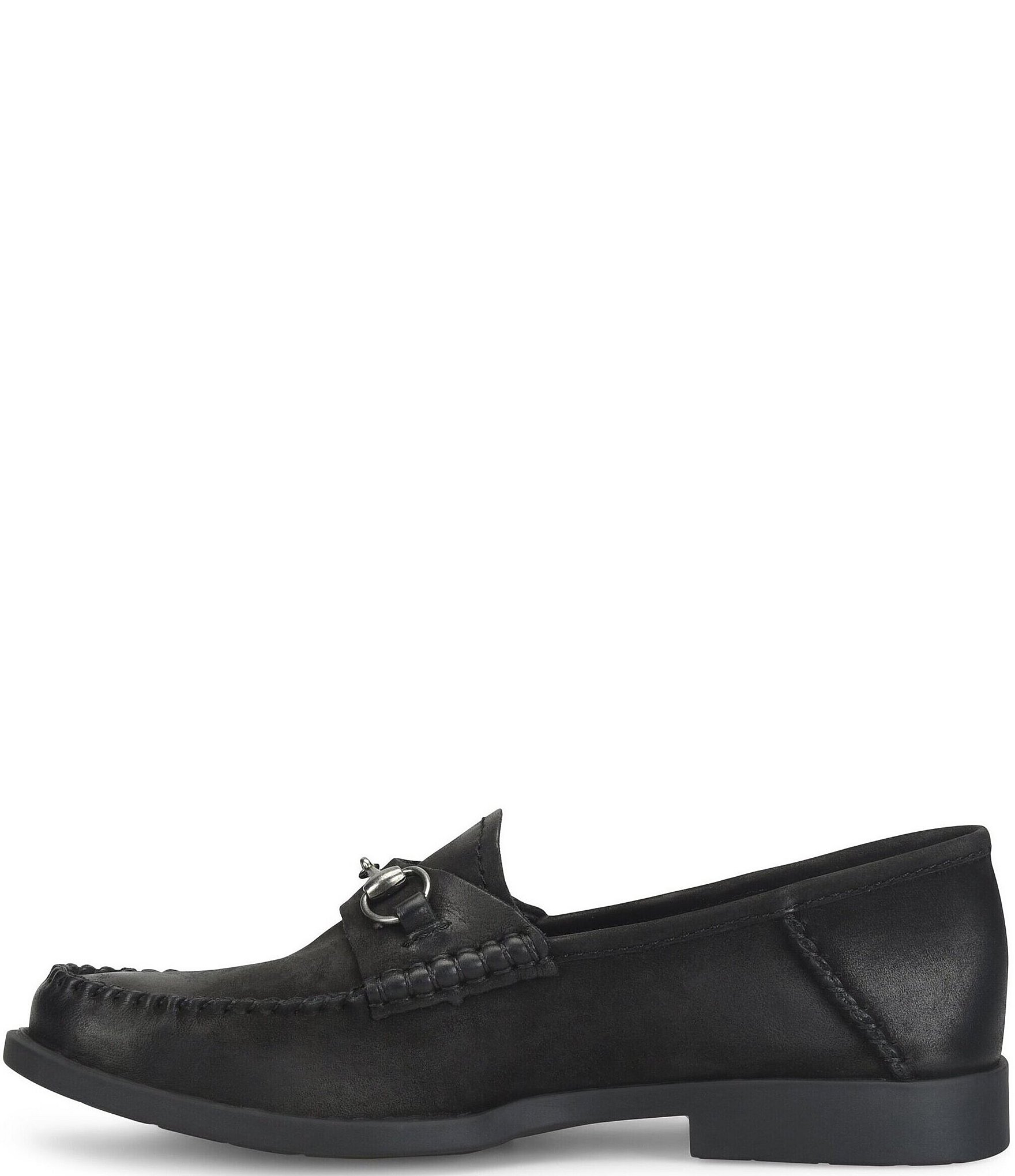 Born Margo Nubuck Bit Buckle Loafers