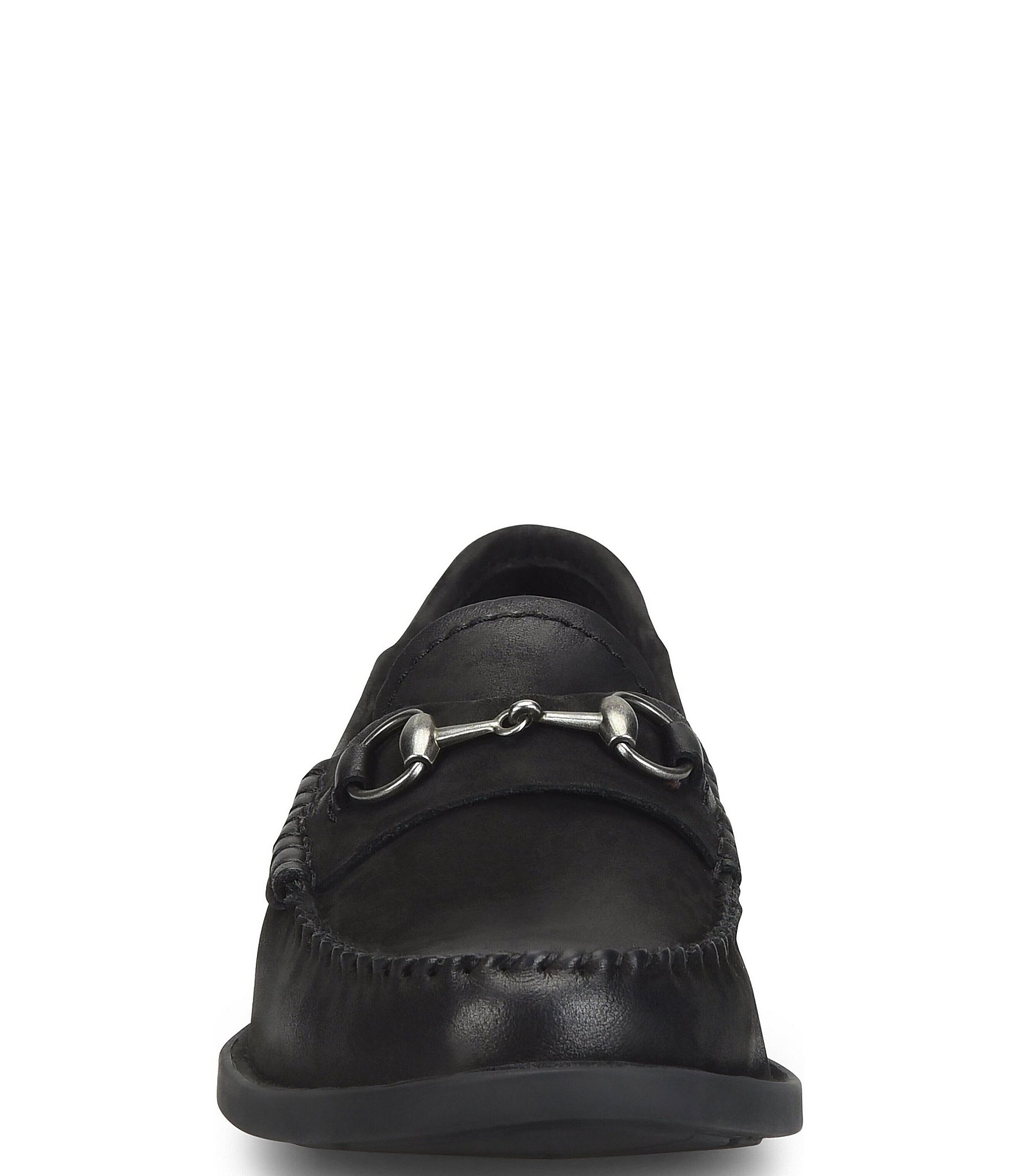 Born Margo Nubuck Bit Buckle Loafers