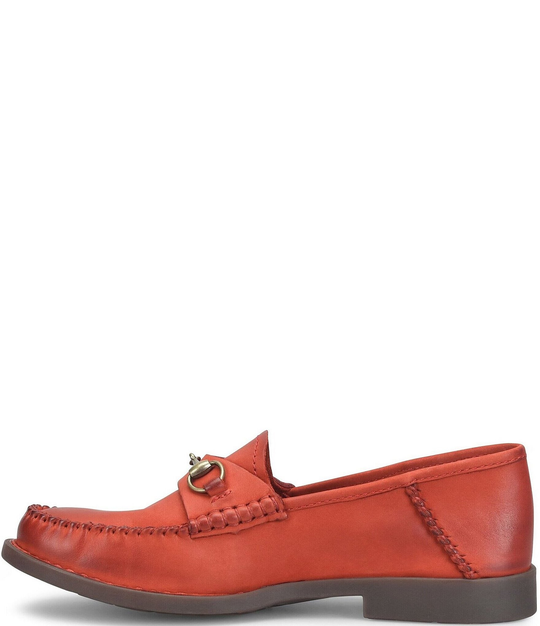 Born Margo Nubuck Bit Buckle Loafers