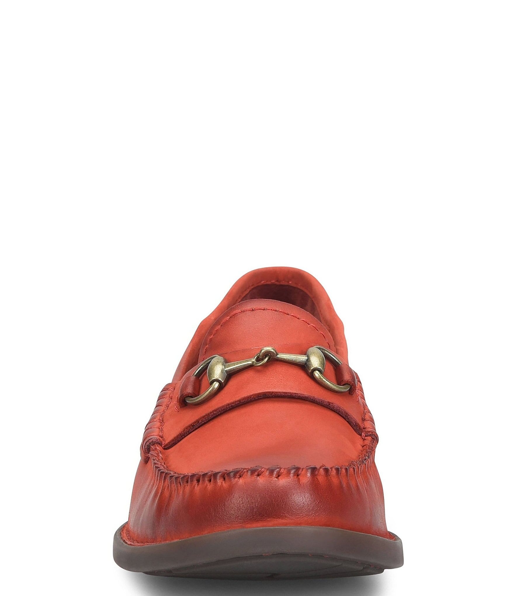 Born Margo Nubuck Bit Buckle Loafers