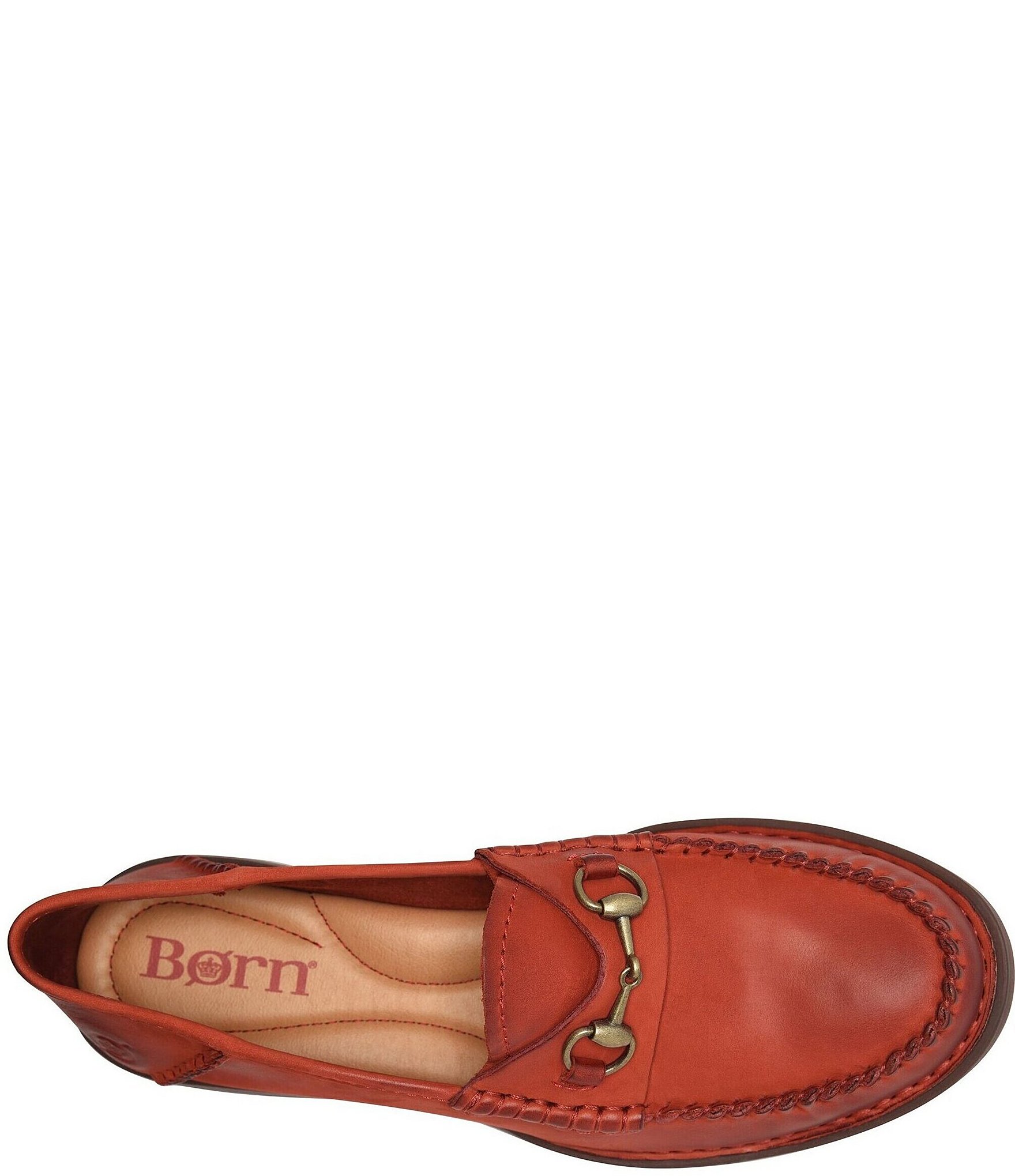 Born Margo Nubuck Bit Buckle Loafers