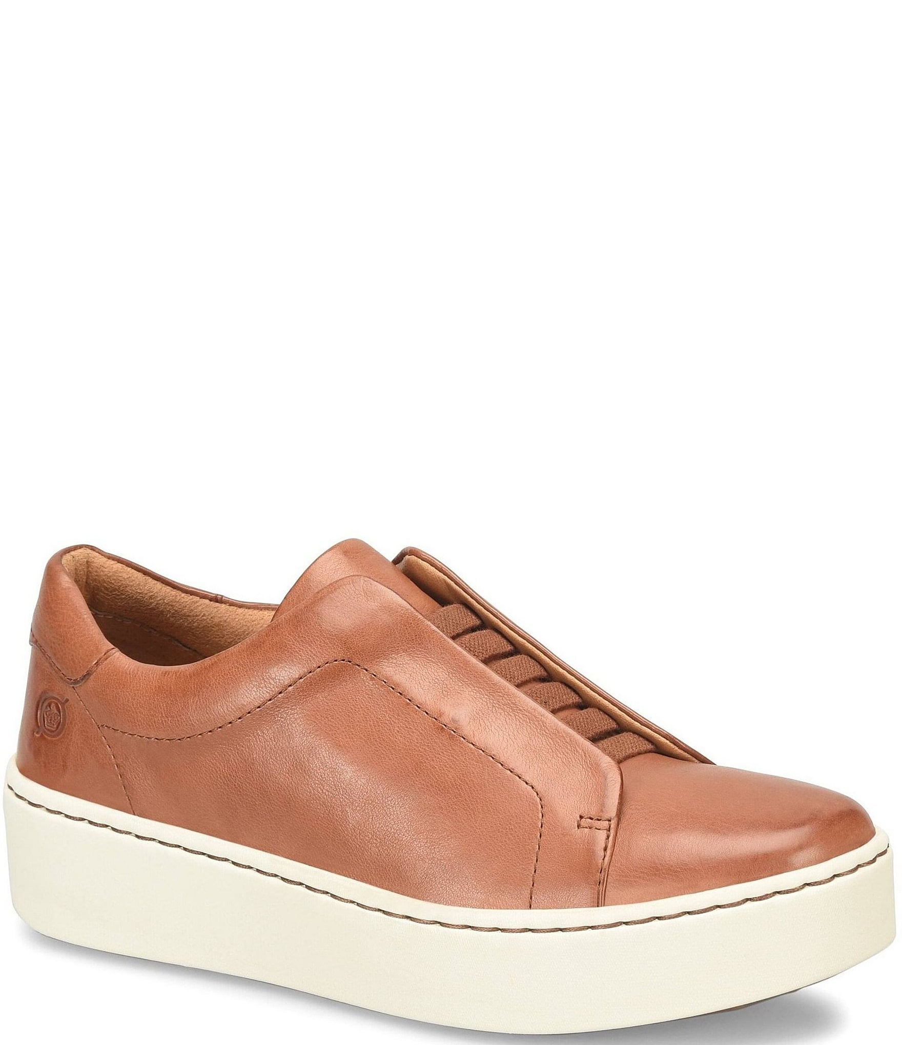 Born Mazzy Leather Slip On Platform Sneakers 11