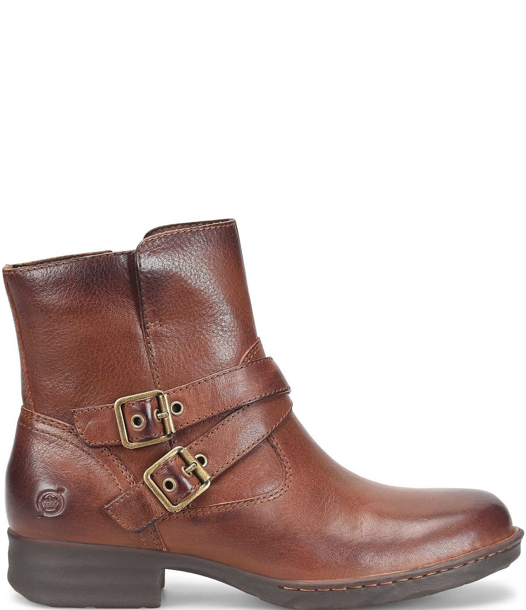 Born McGee Leather Moto Booties