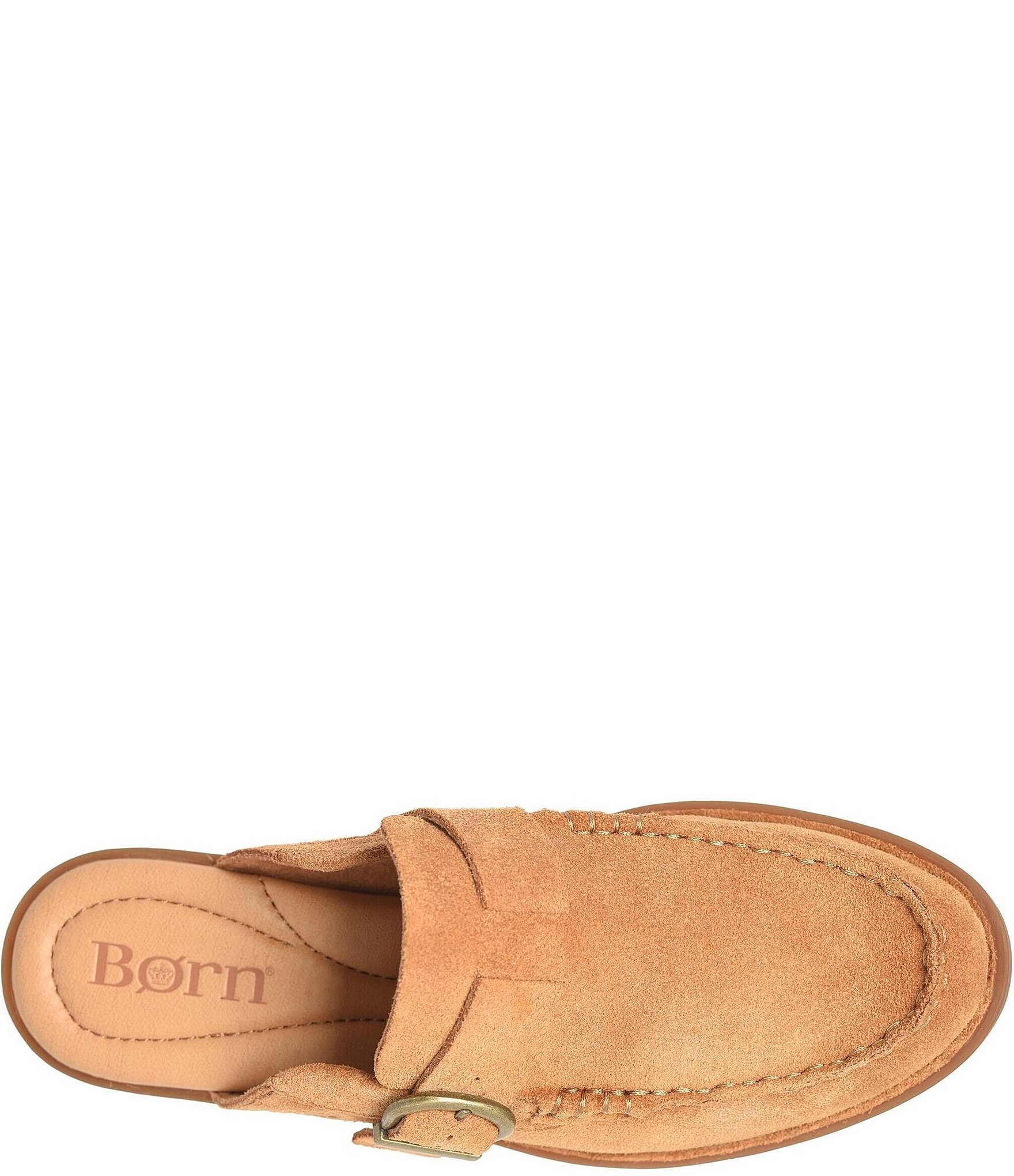 Born Meg Suede Buckle Mules