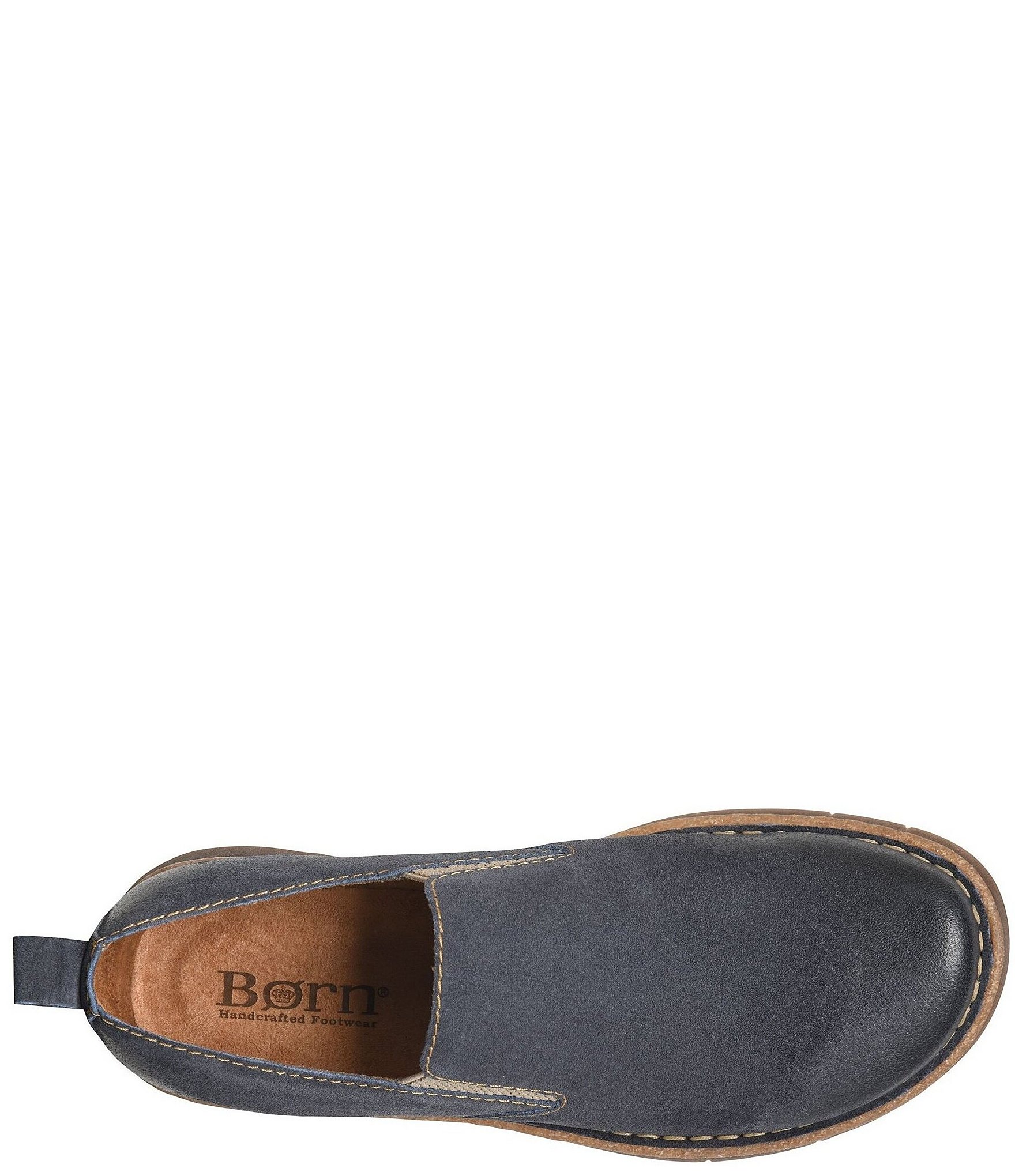 Born Men's Bryson Distressed Leather Slip-Ons