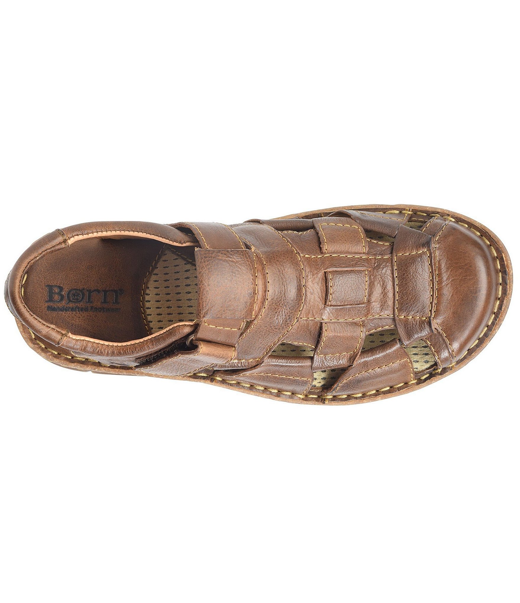 Born Men's Cabot III Leather Fisherman Sandals