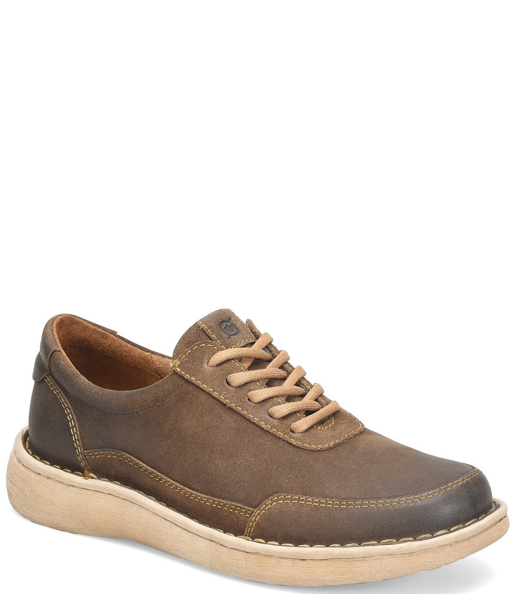 born brown flat: Men's Casual Lace-Up Shoes