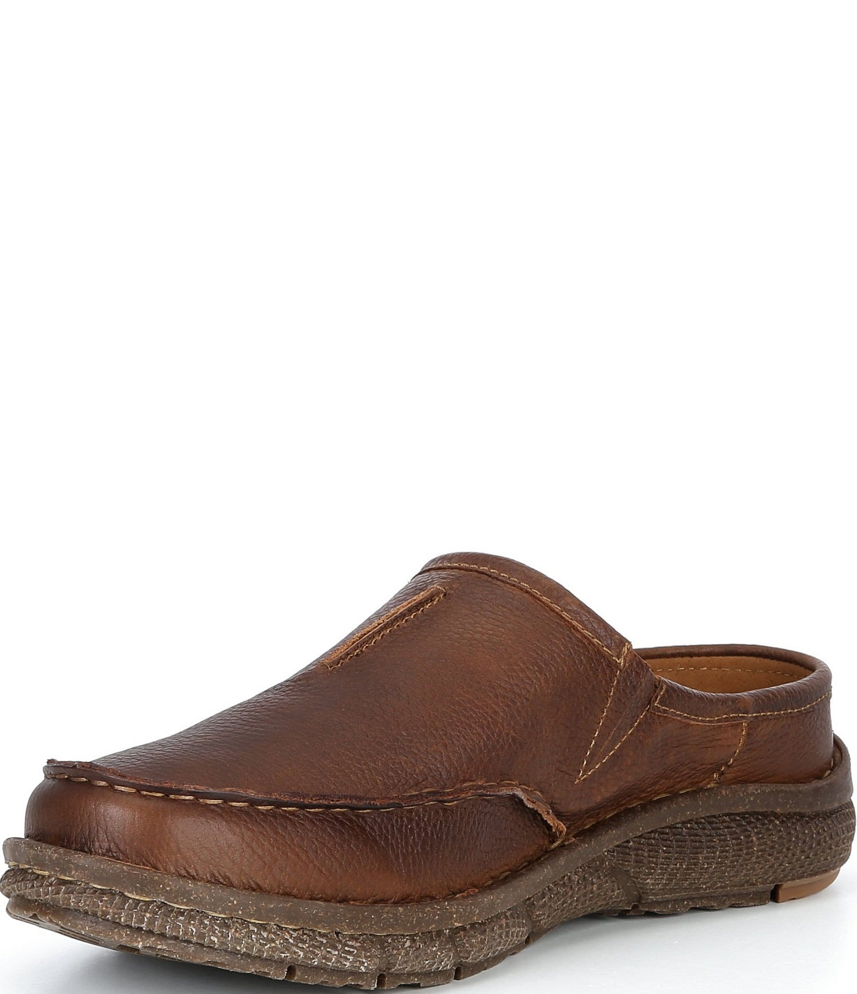 Born Men's Heath Leather Clogs