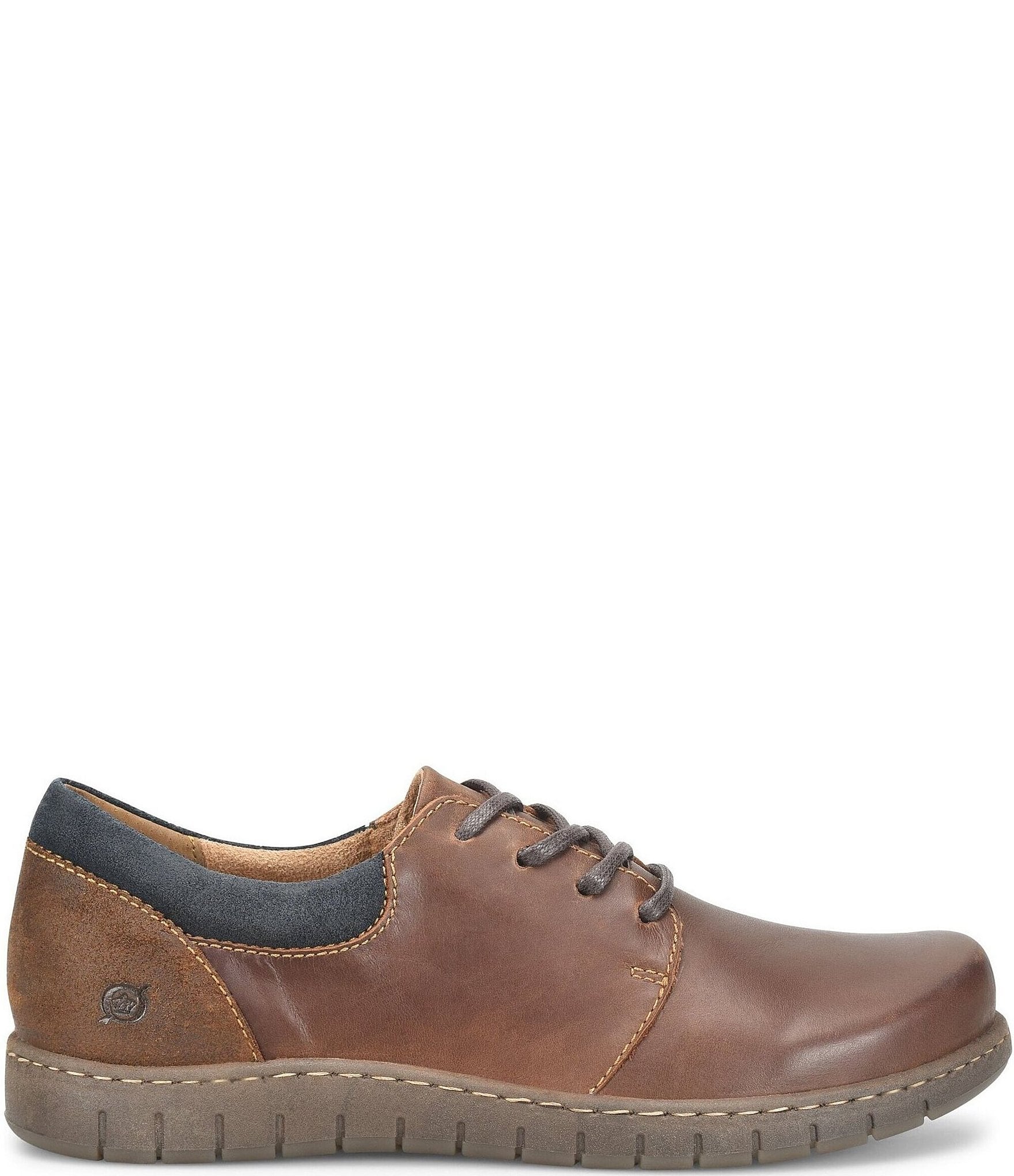Born Men's Lance Leather and Distressed Suede Oxfords