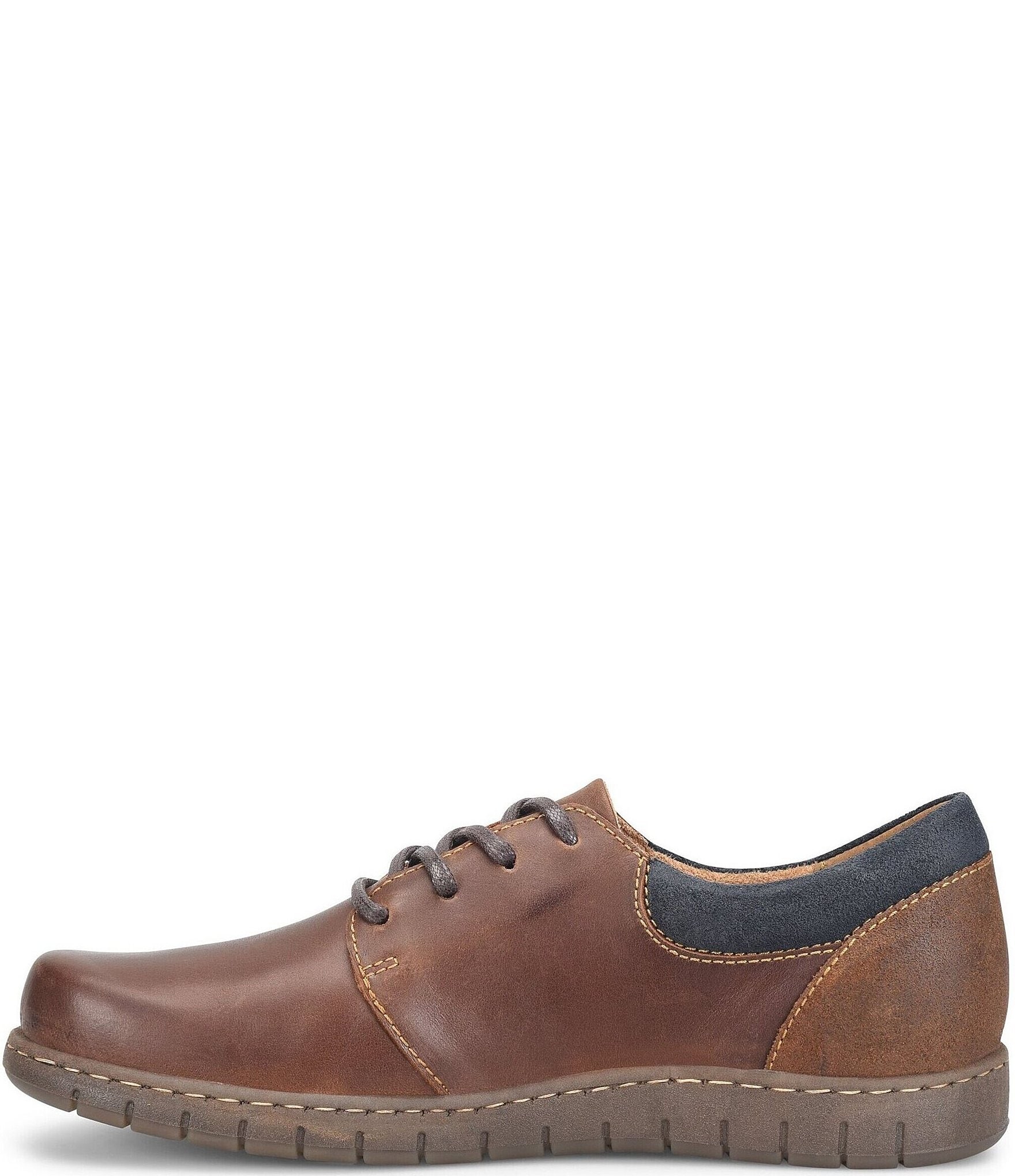 Born Men's Lance Leather and Distressed Suede Oxfords