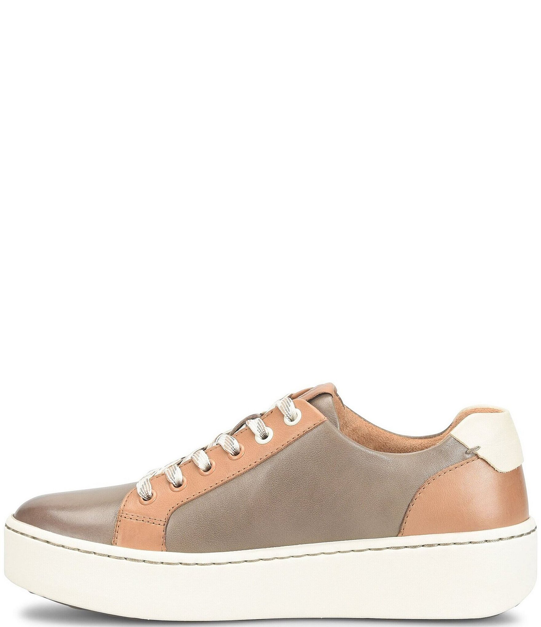 Born Mira Leather Platform Sneakers