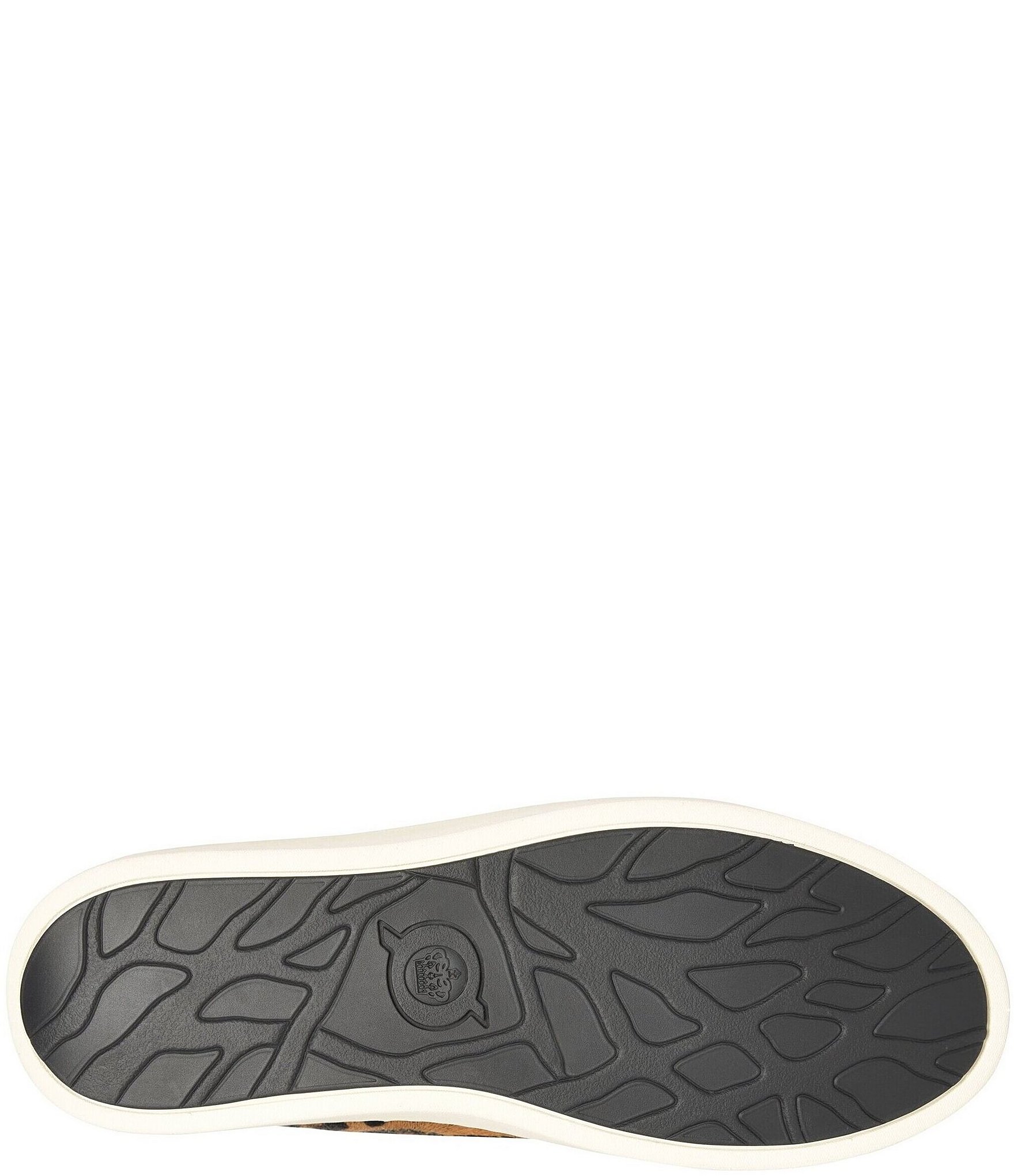 Born Mira Leopard Print Calf Hair Platform Sneakers