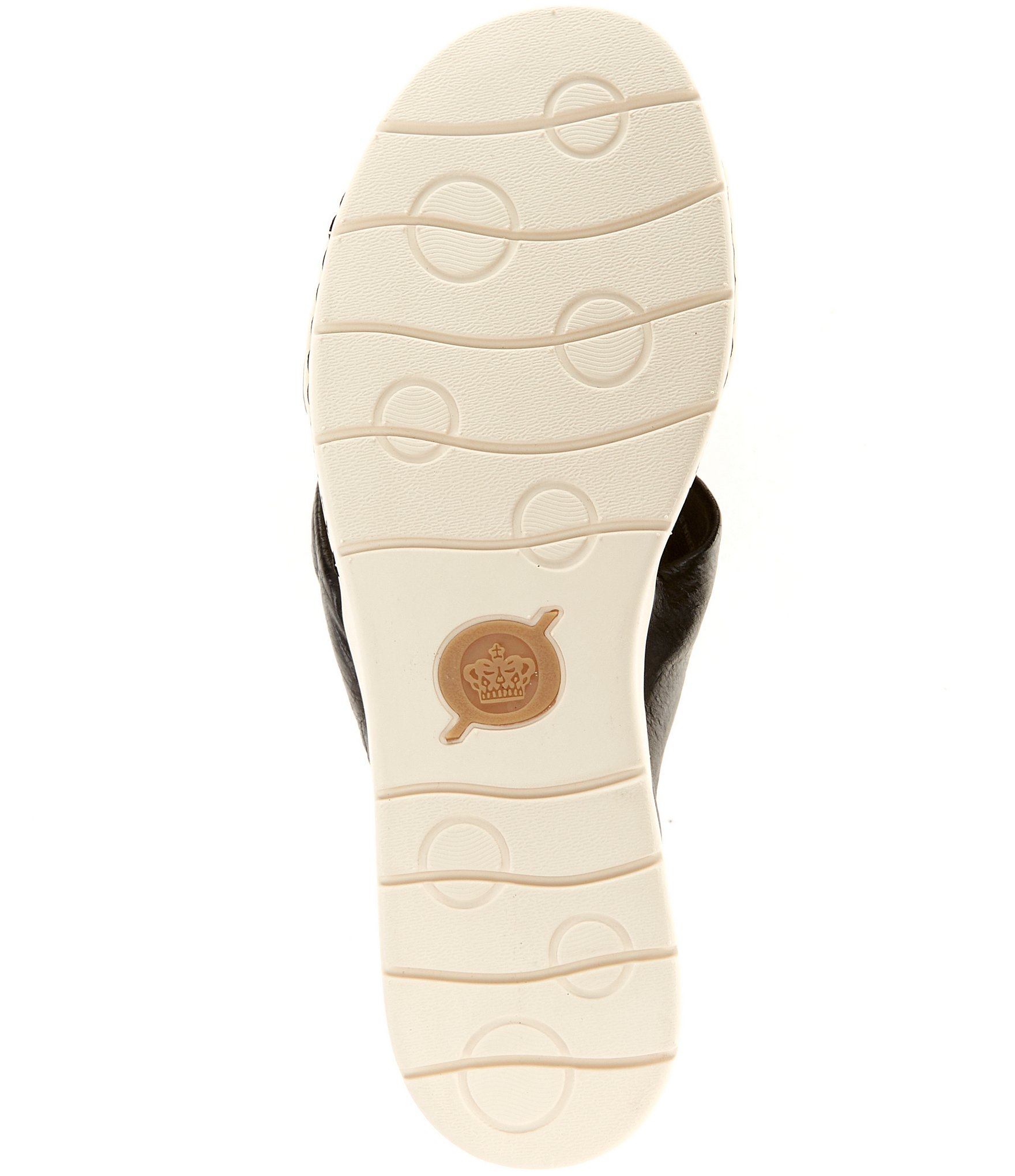 Born Mya Leather Twist Knot Wedge Slide Sandals