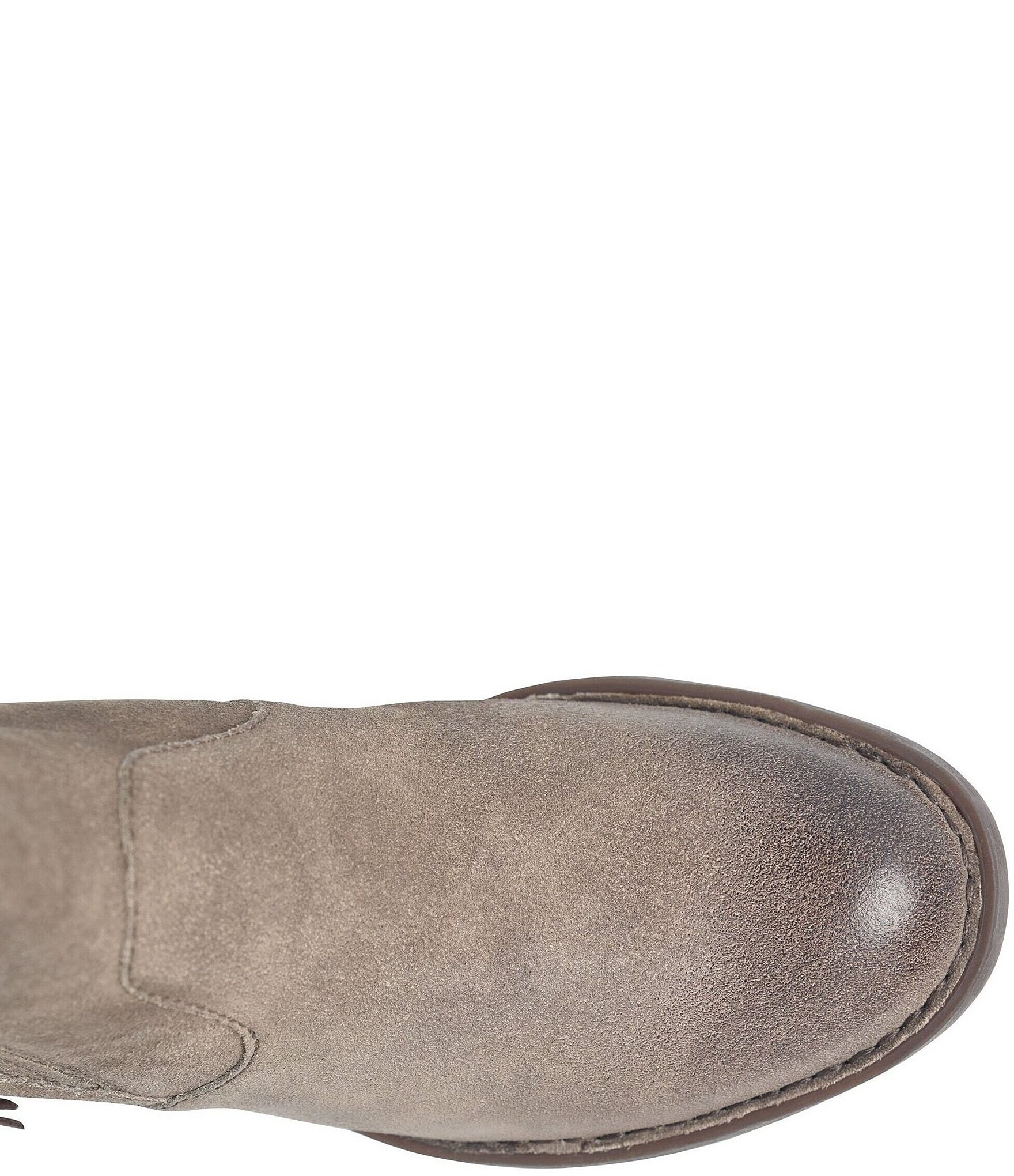 Born Rowan Distressed Suede Tassel Detail Ankle Booties