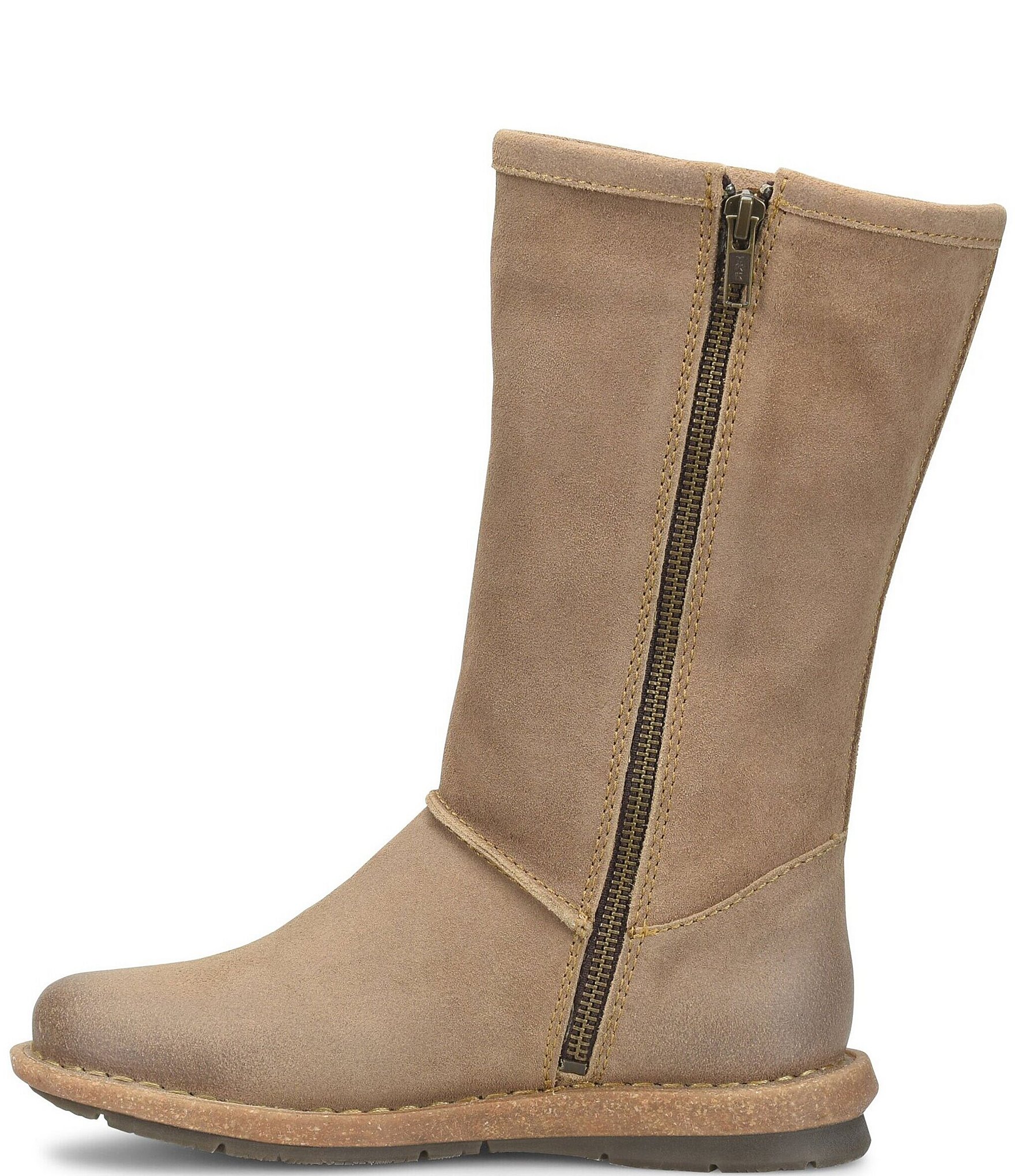 Born Salee Distressed Suede Mid Calf Boots