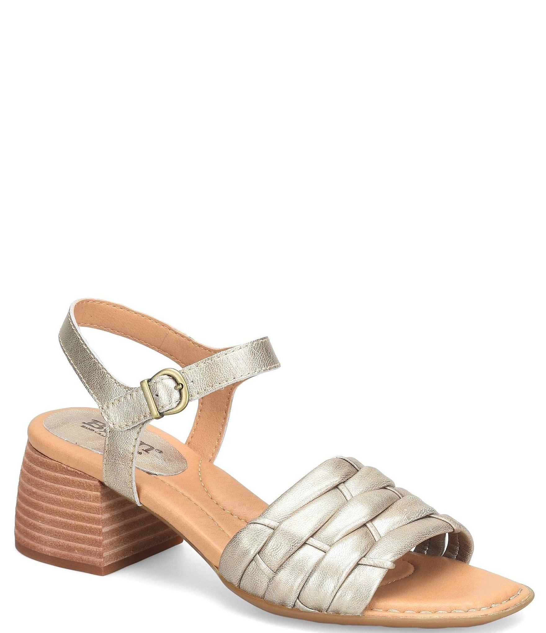 Born Sharr Leather Platform Thong Sandals