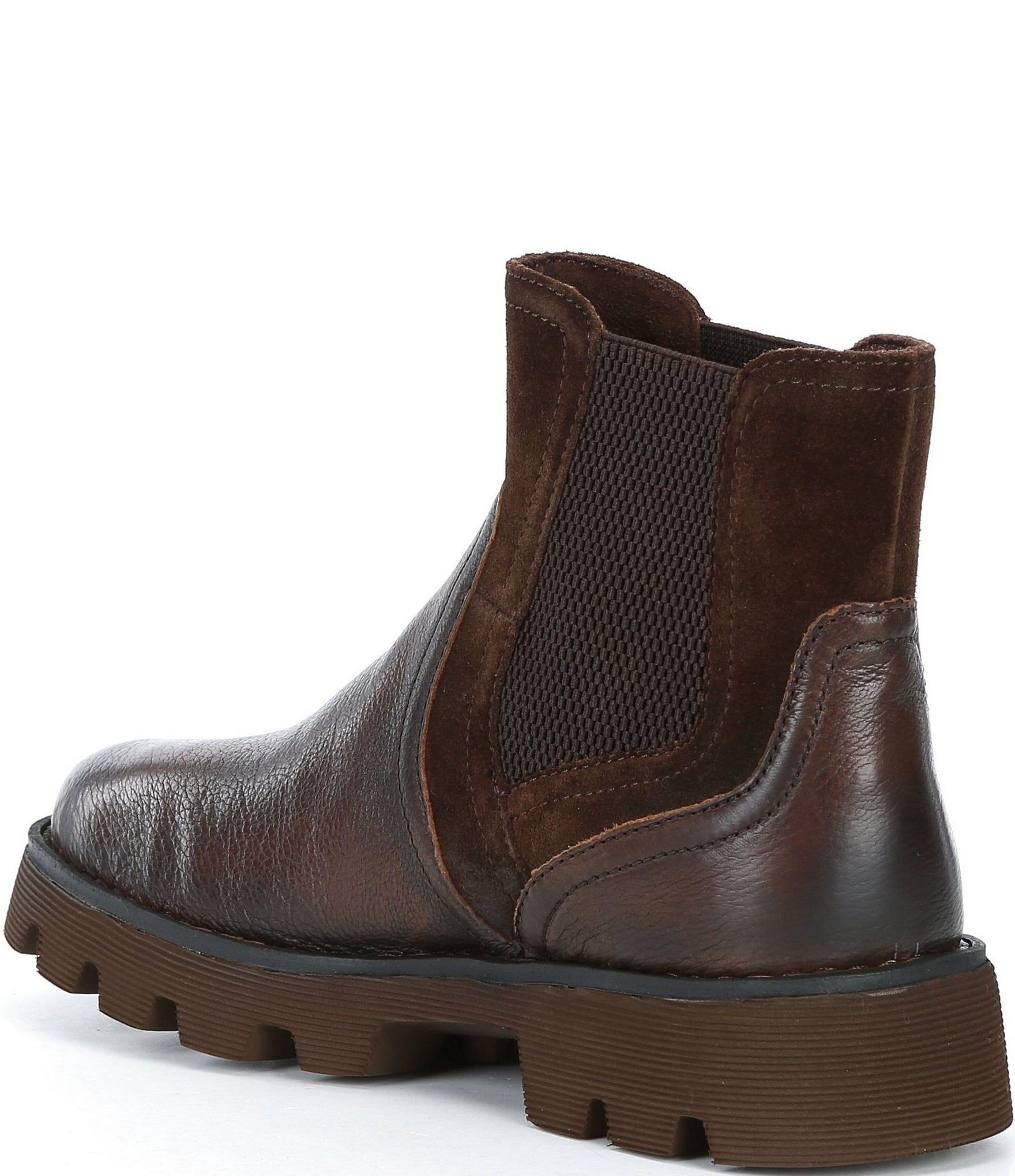 Born Skyway Leather Chelsea Lug Booties