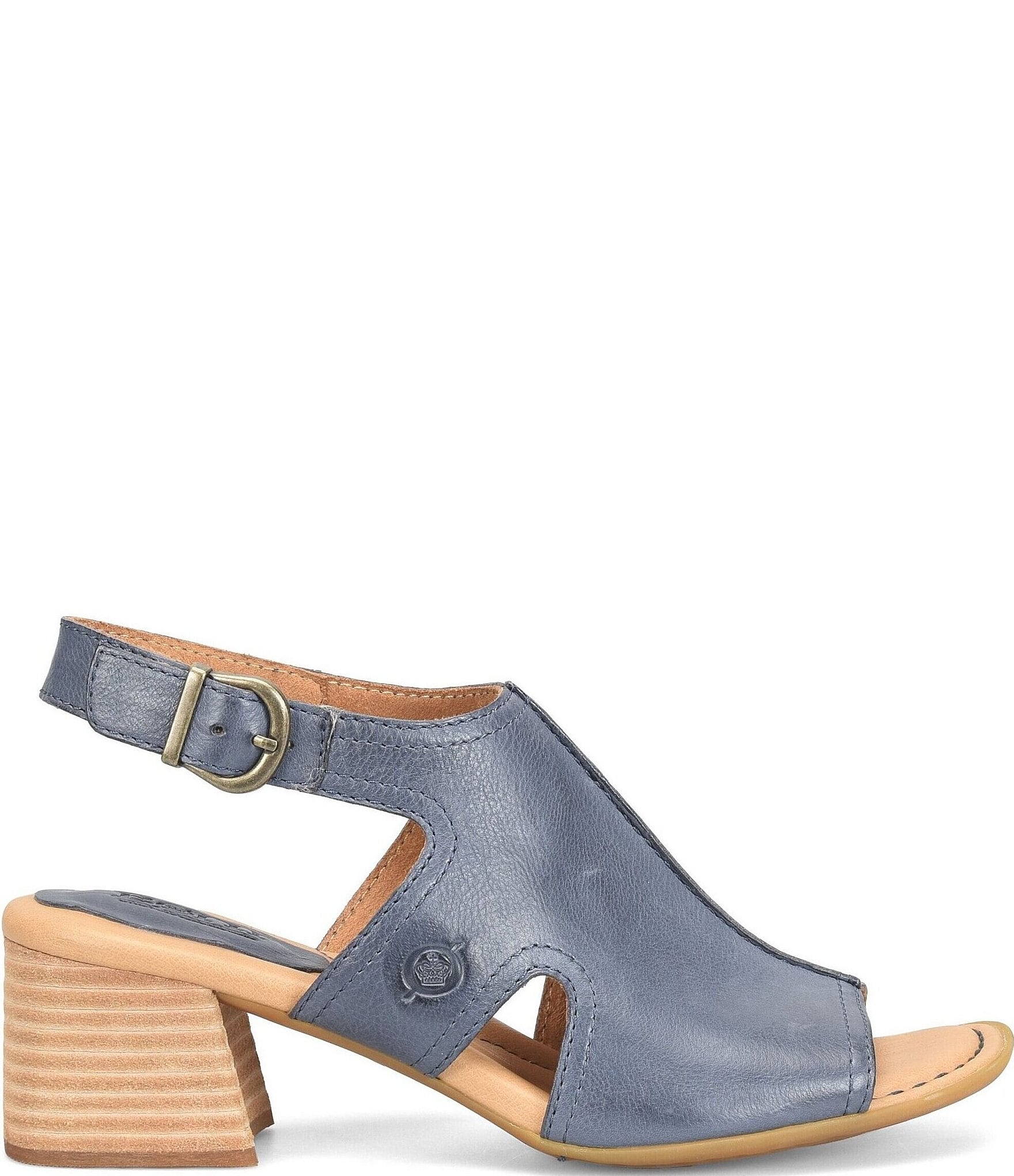 Born Swinton Leather Slingback Sandals