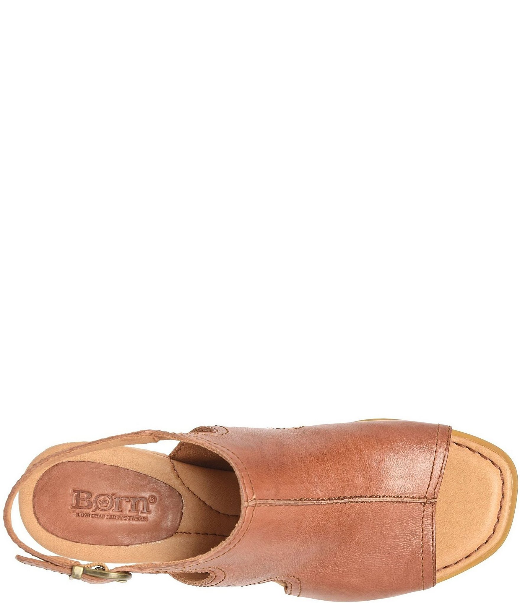 Born Swinton Leather Slingback Sandals