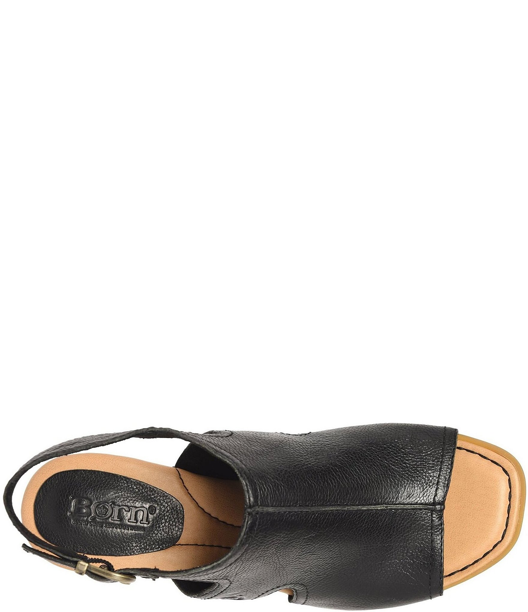 Born Swinton Leather Slingback Sandals