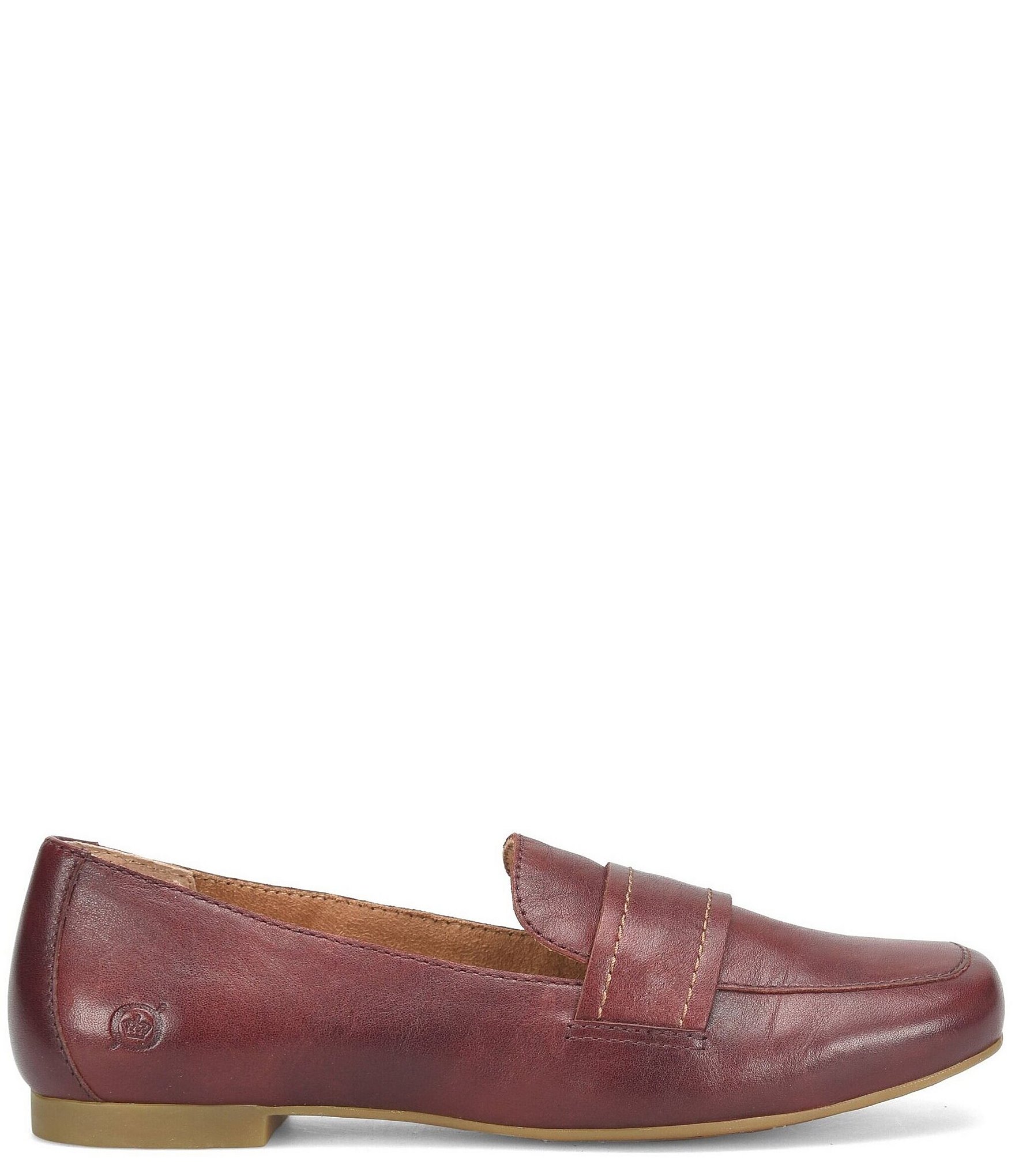 Born Branca Leather Slip-On Loafers