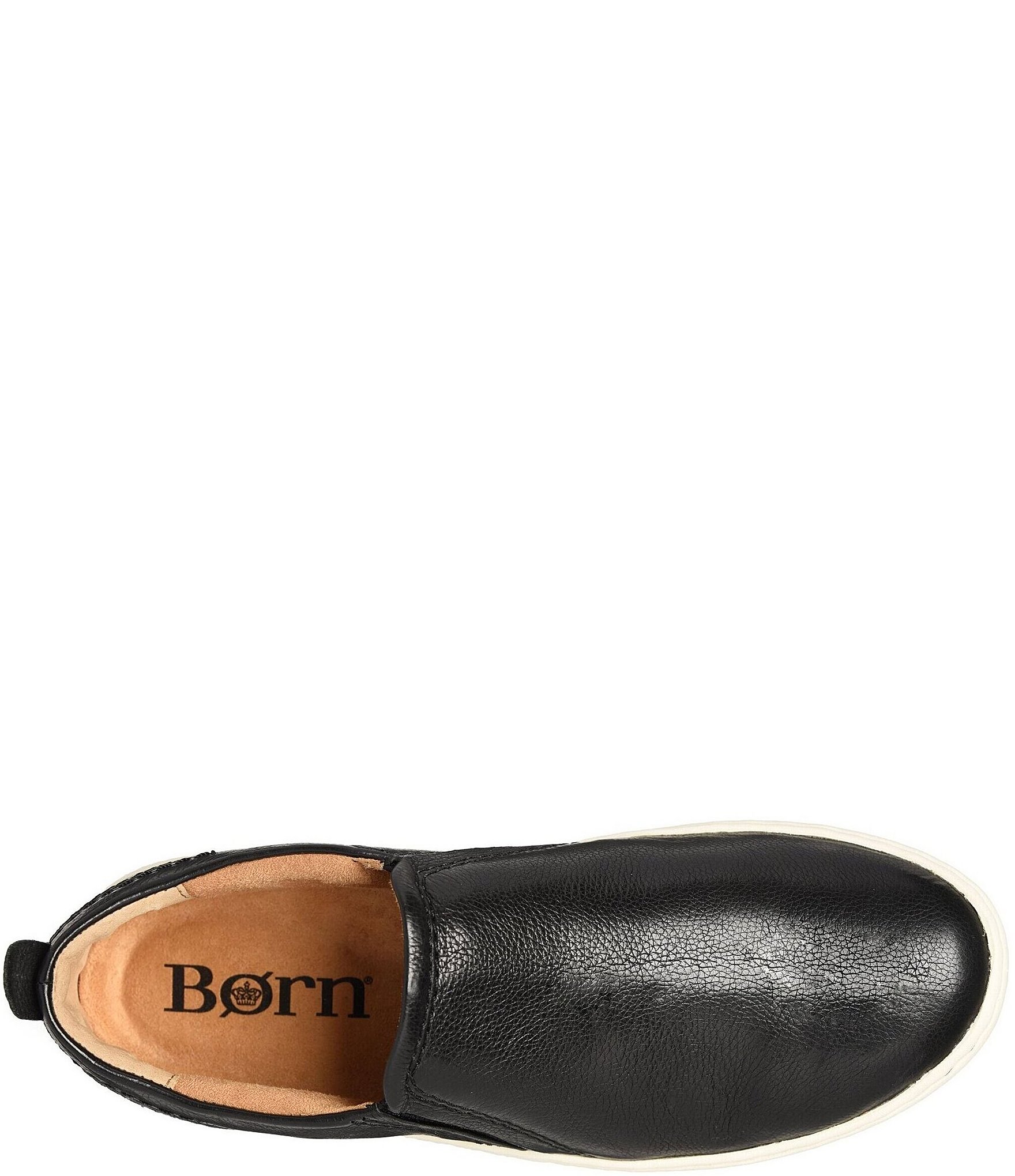 Born Women's Mira Leather Platform Slip On Sneakers