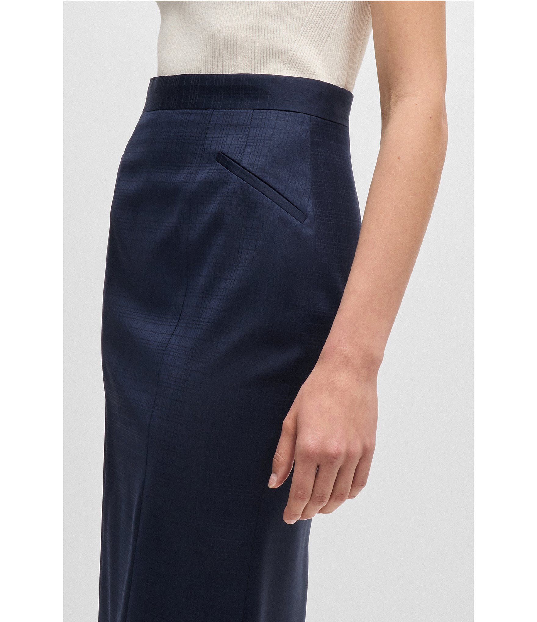 BOSS by Hugo Boss Coordinating Vanorda 2 Wool Pencil Skirt