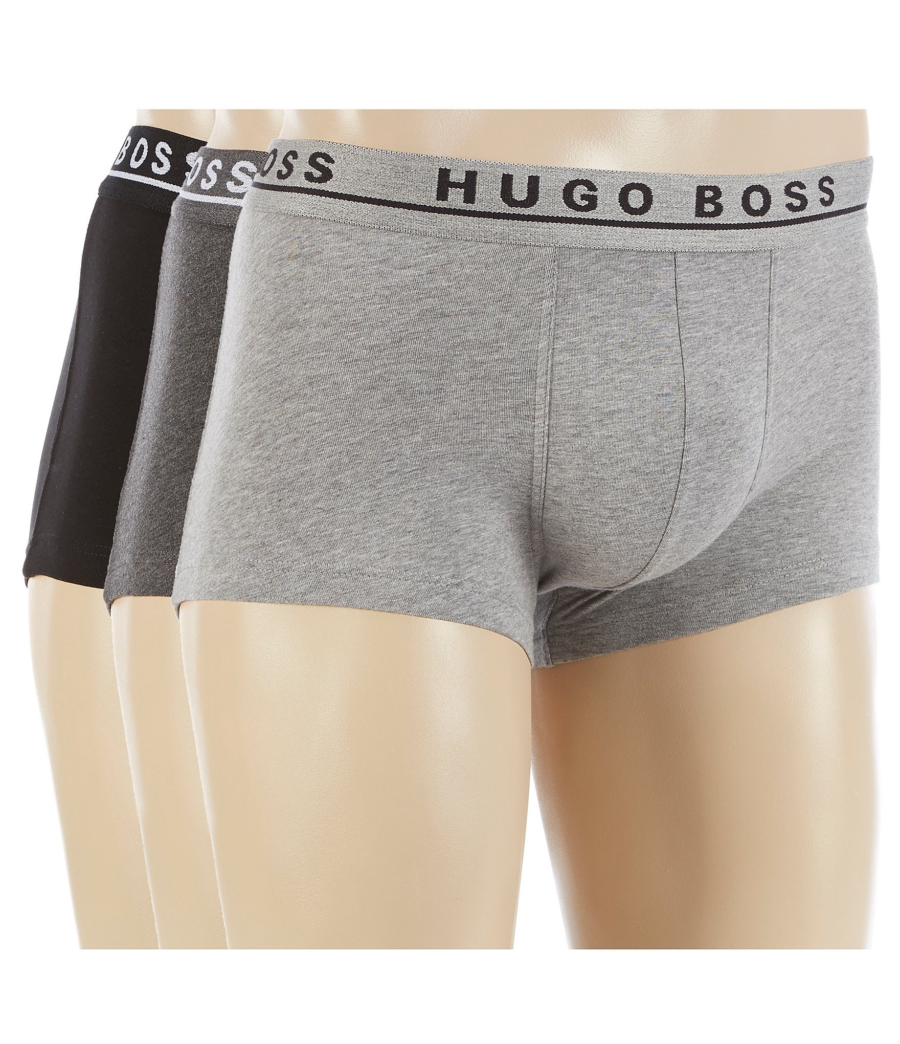 farvestof Stejl bagage Hugo Boss Cotton Stretch Trunks 3-Pack | Dillard's
