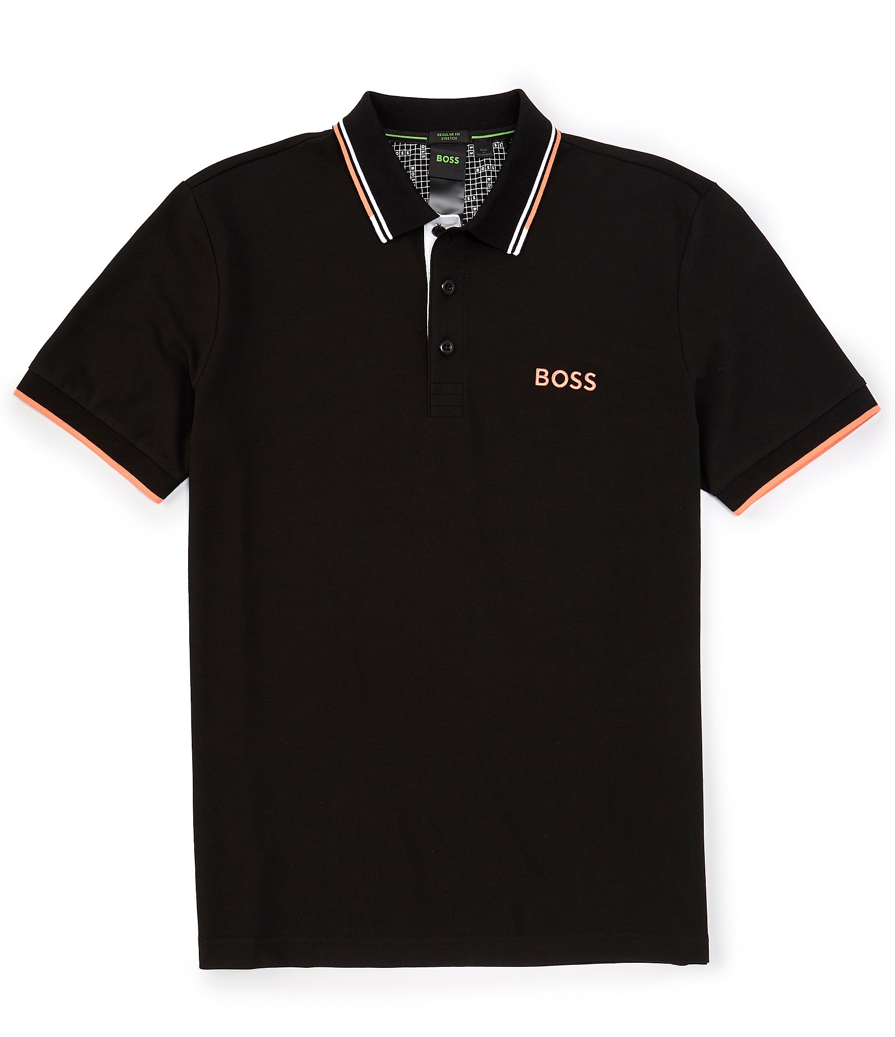 BOSS Black Men's Powell Short Sleeved Shirt - Dark Blue