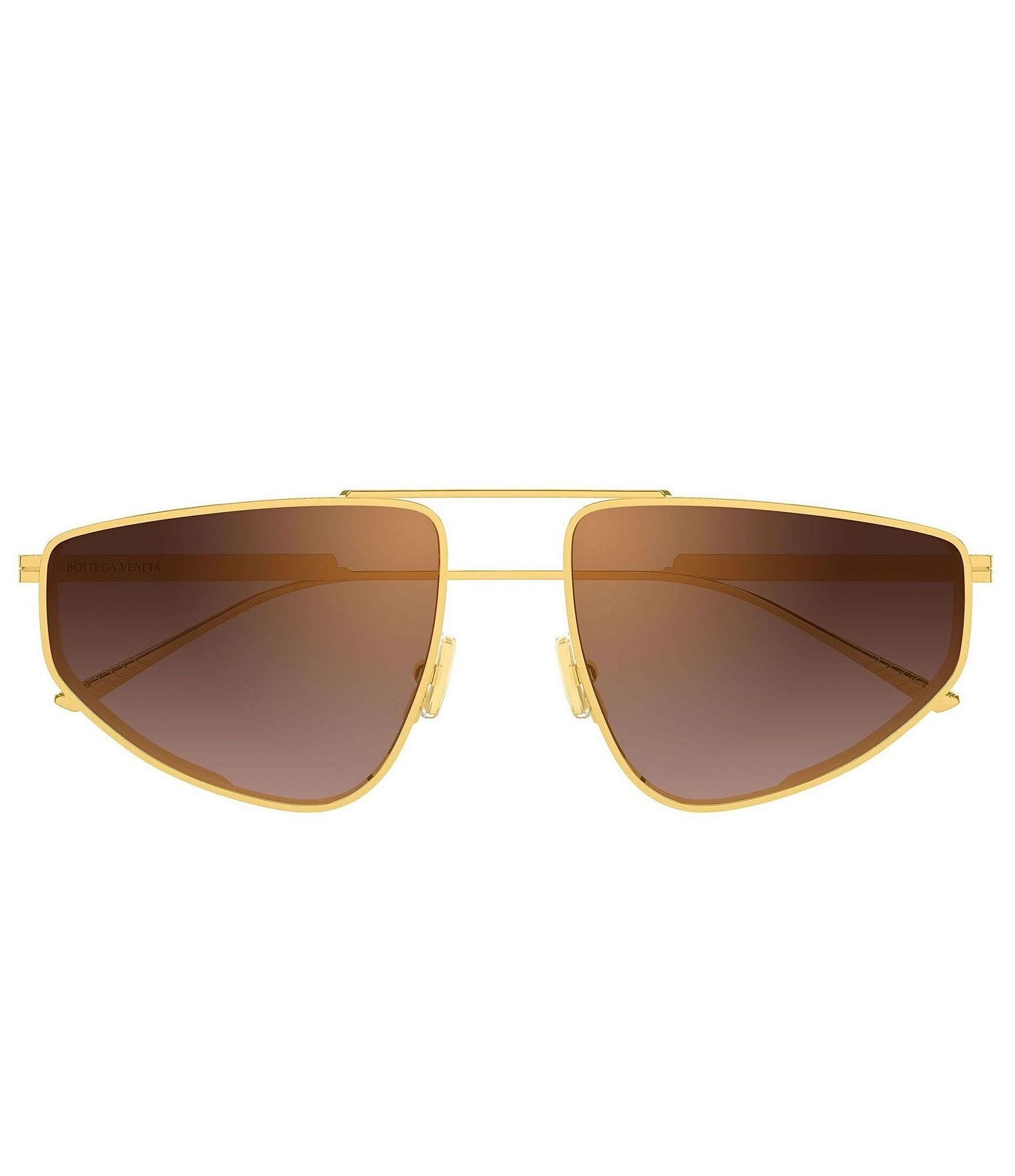 Bottega Veneta Unisex Light Ribbon 59mm Mirrored Navigator Sunglasses