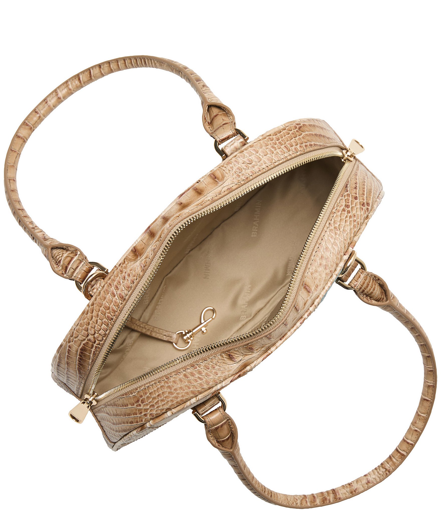 BRAHMIN Andersen Collection Angie Patchwork Dome Satchel Bag