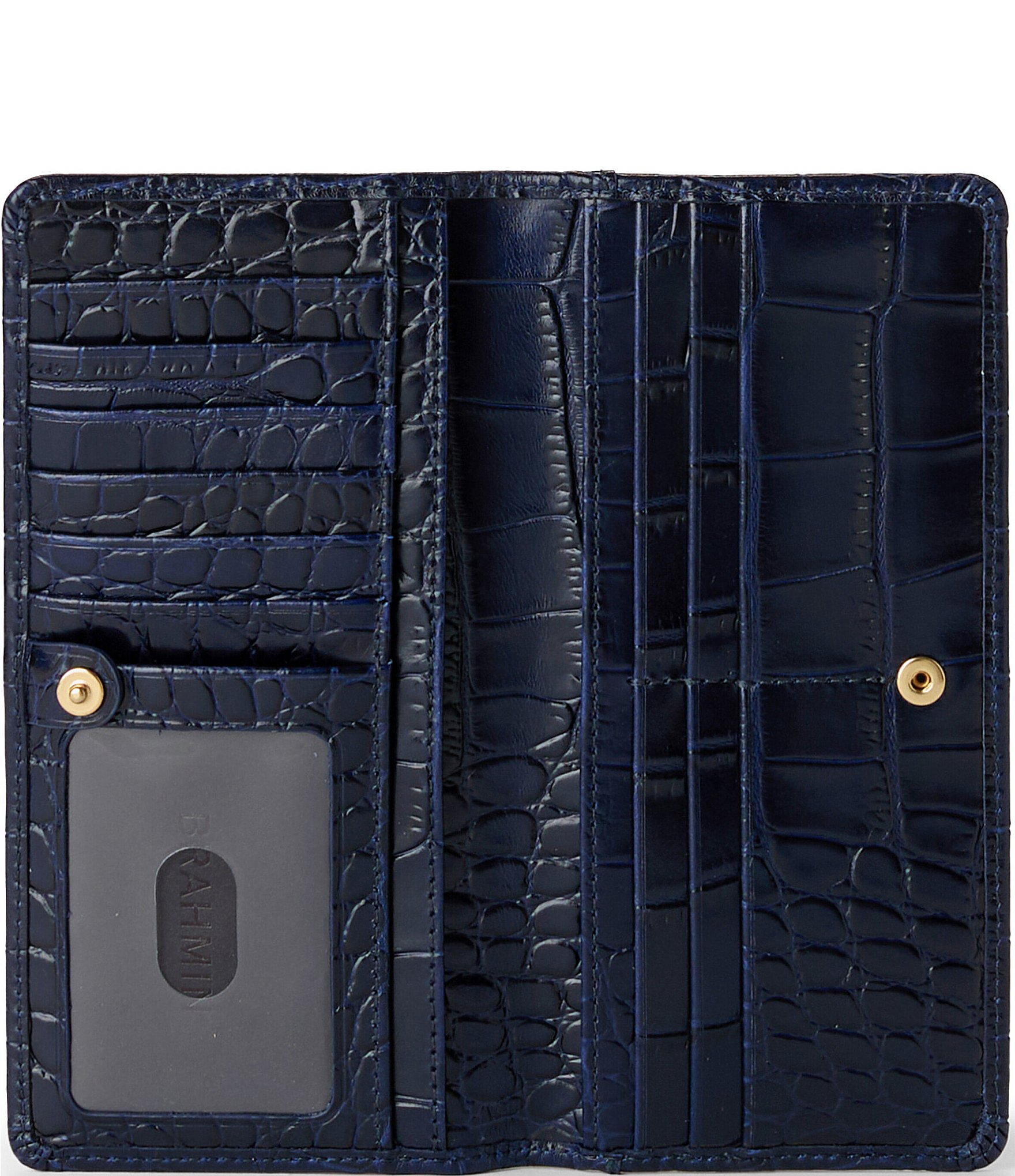 BRAHMIN Angora Collection Navy Ady Wallet