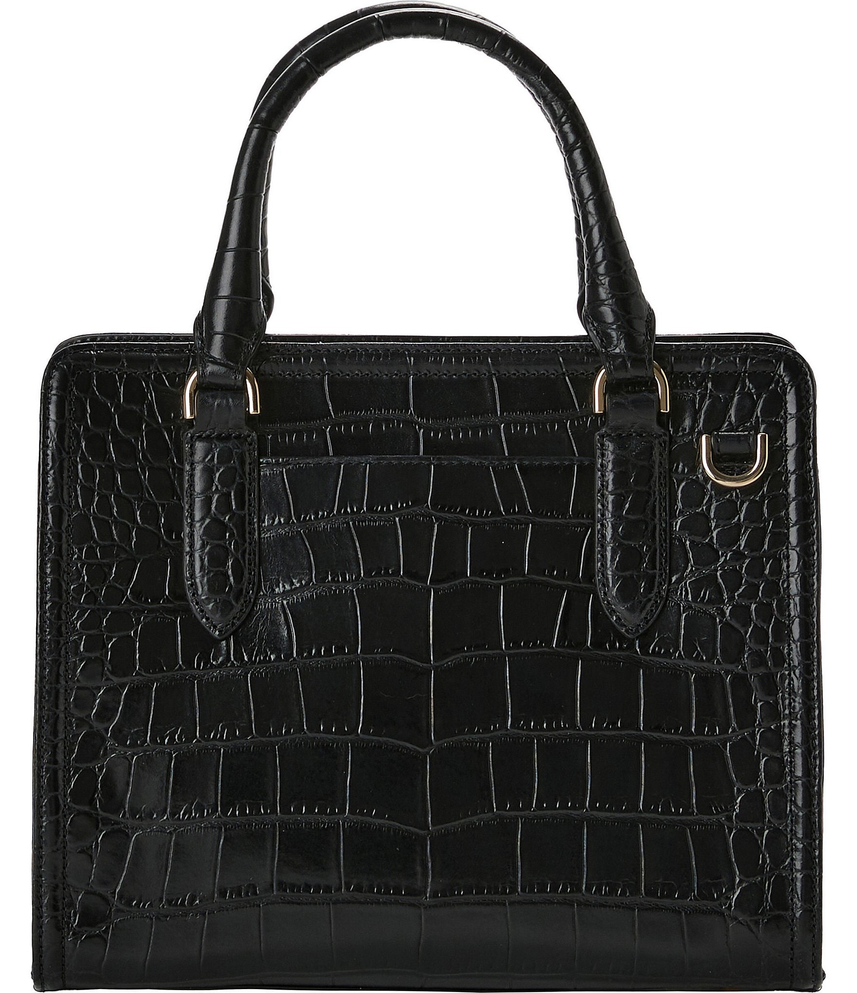 BRAHMIN Bedford Collection Black Cami Satchel Bag