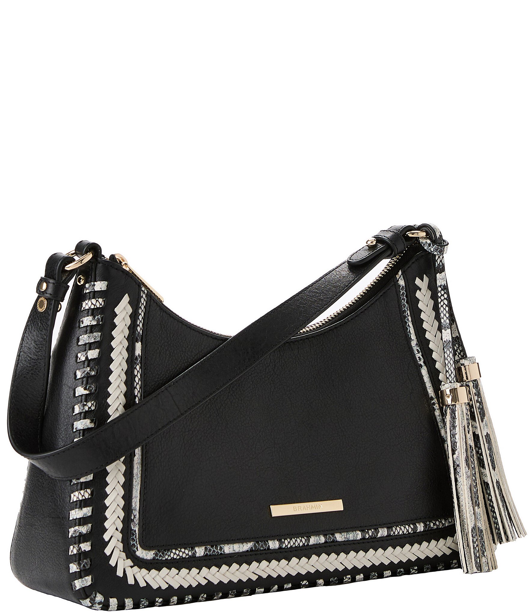 BRAHMIN Blazer Collection Black Mod Esme Shoulder Bag