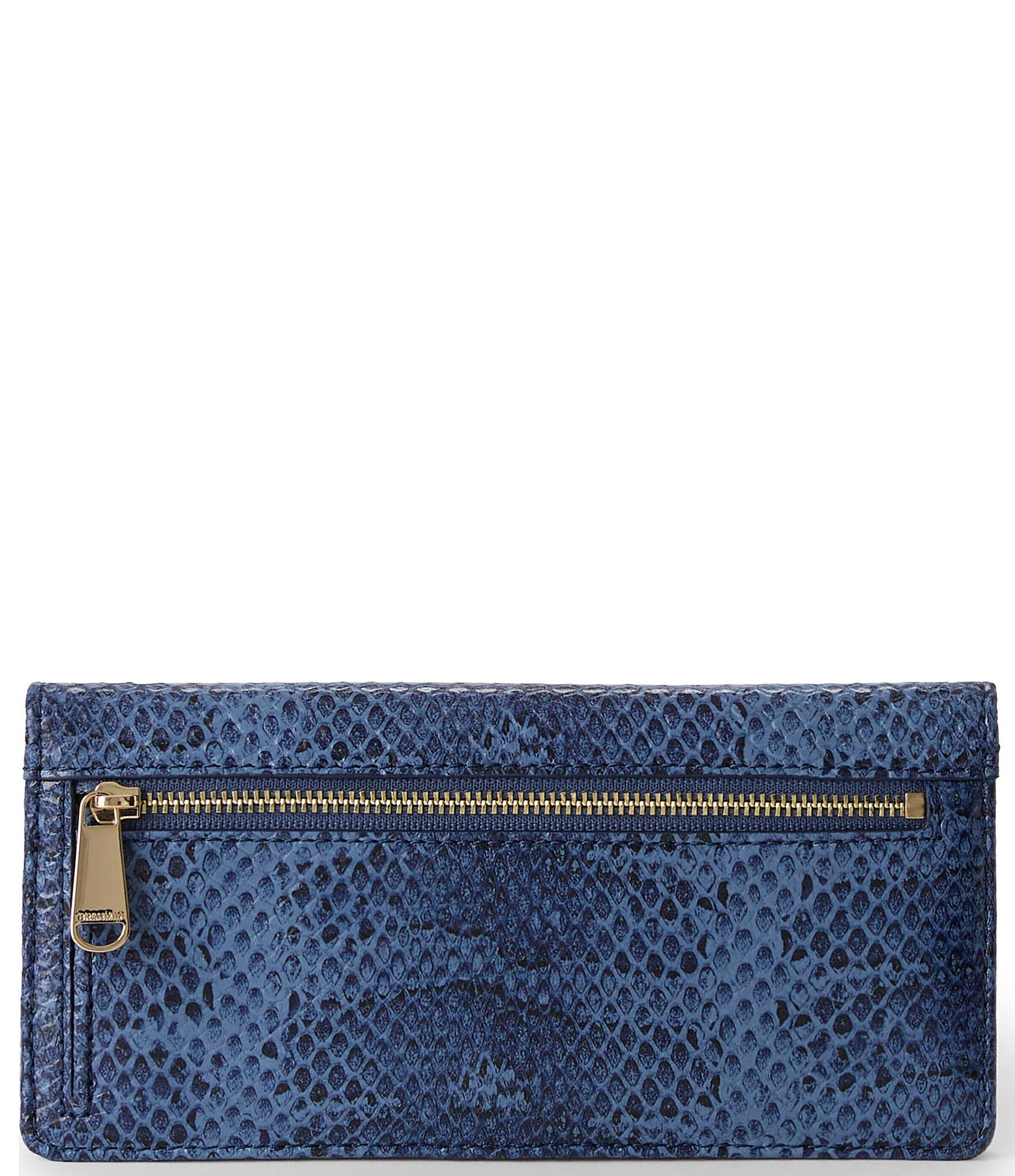 BRAHMIN Bonaire Collection Navy Ady Wallet
