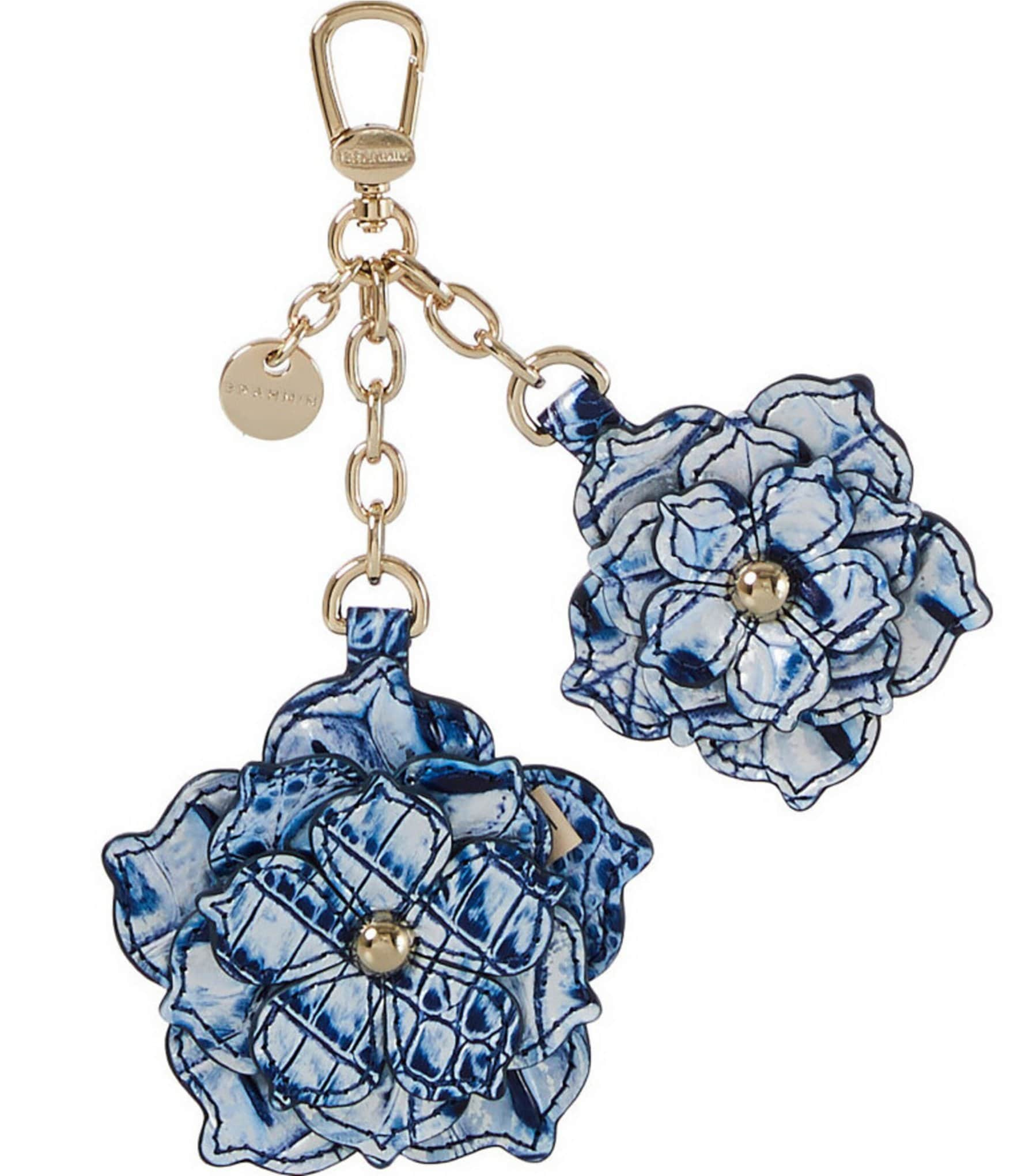 BRAHMIN Coastal Blue Flower Duo Charm | Dillard's