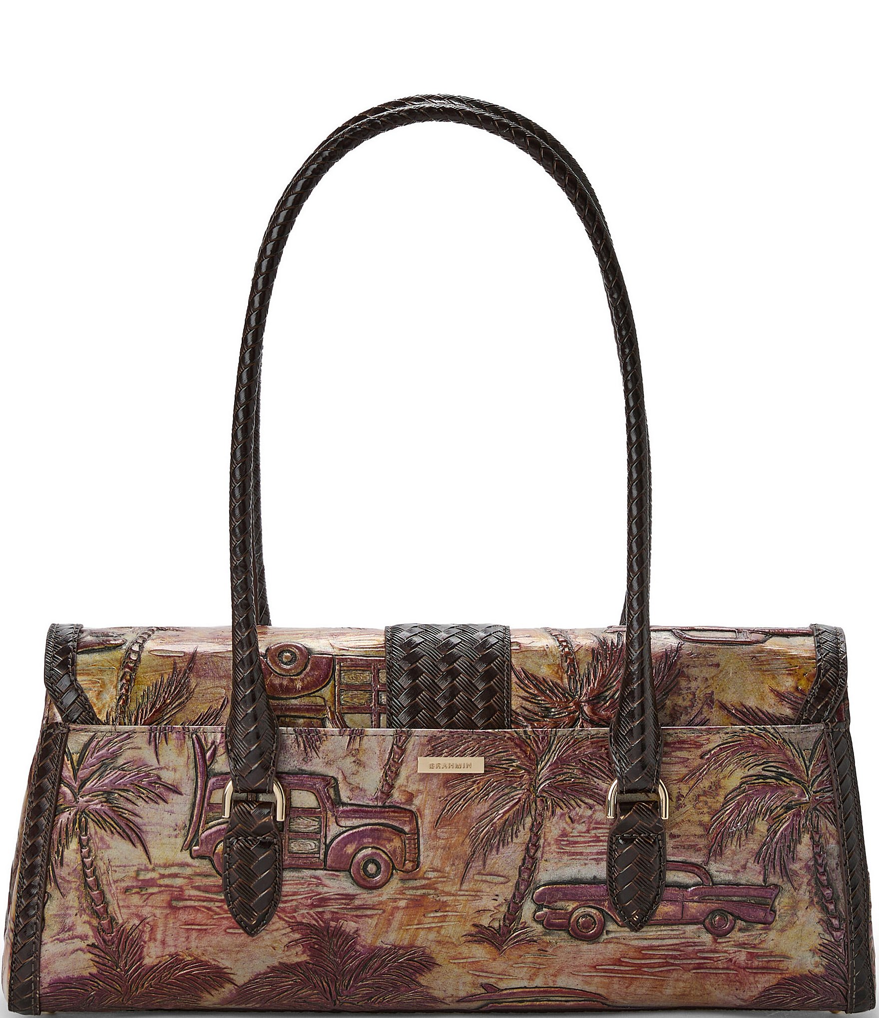 BRAHMIN Copa Cabana Collection Multi Dayan Satchel Bag