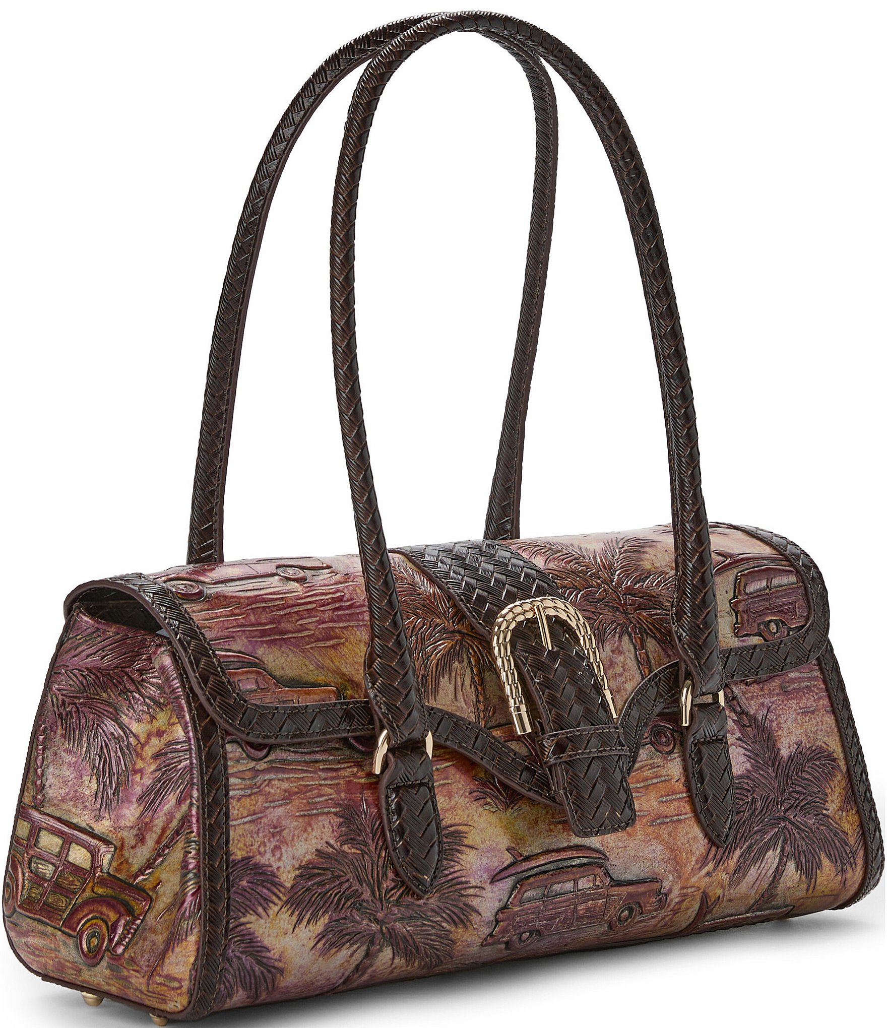 BRAHMIN Copa Cabana Collection Multi Dayan Satchel Bag