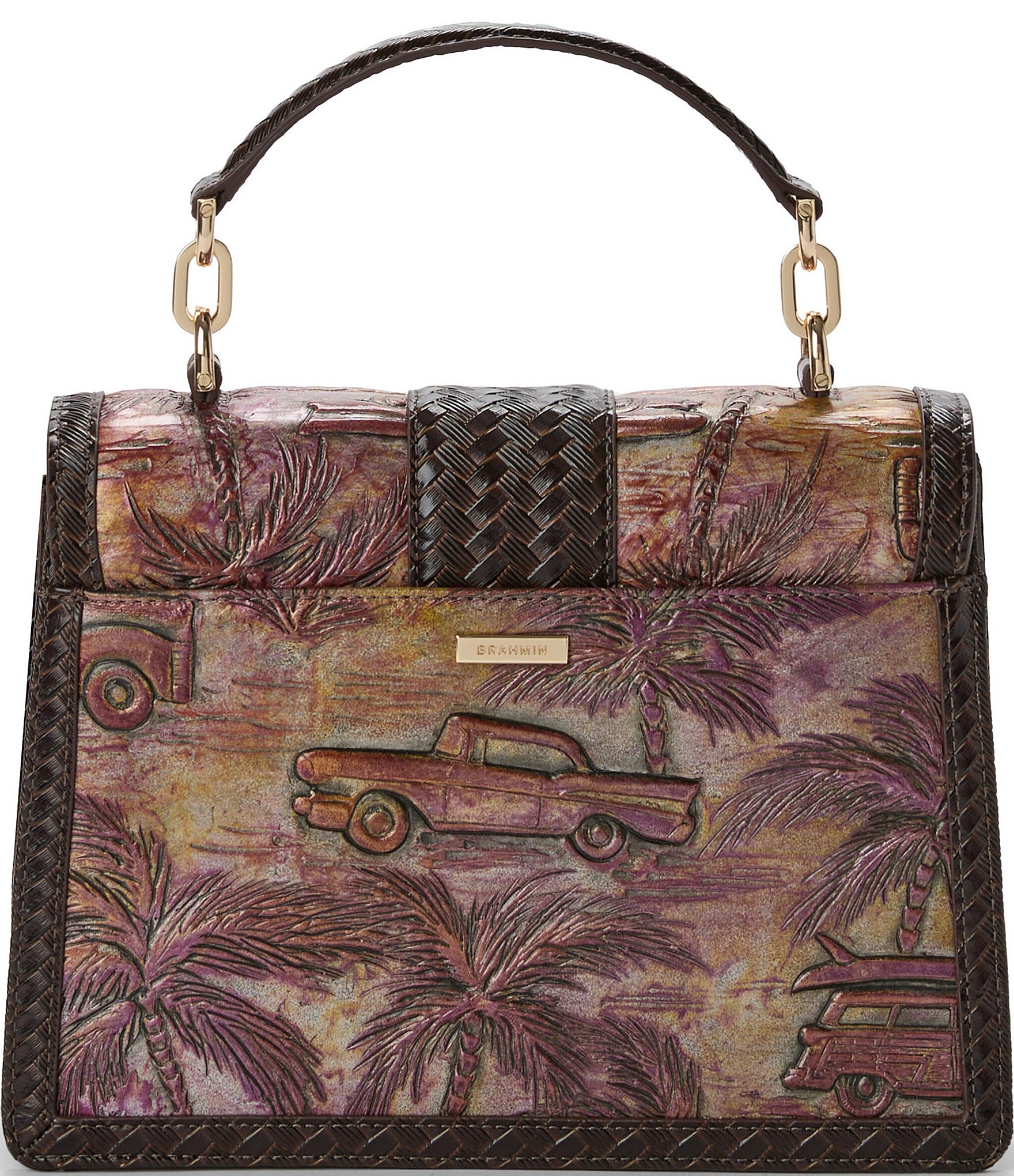 BRAHMIN Copa Cabana Collection Multi Hallie Satchel Bag