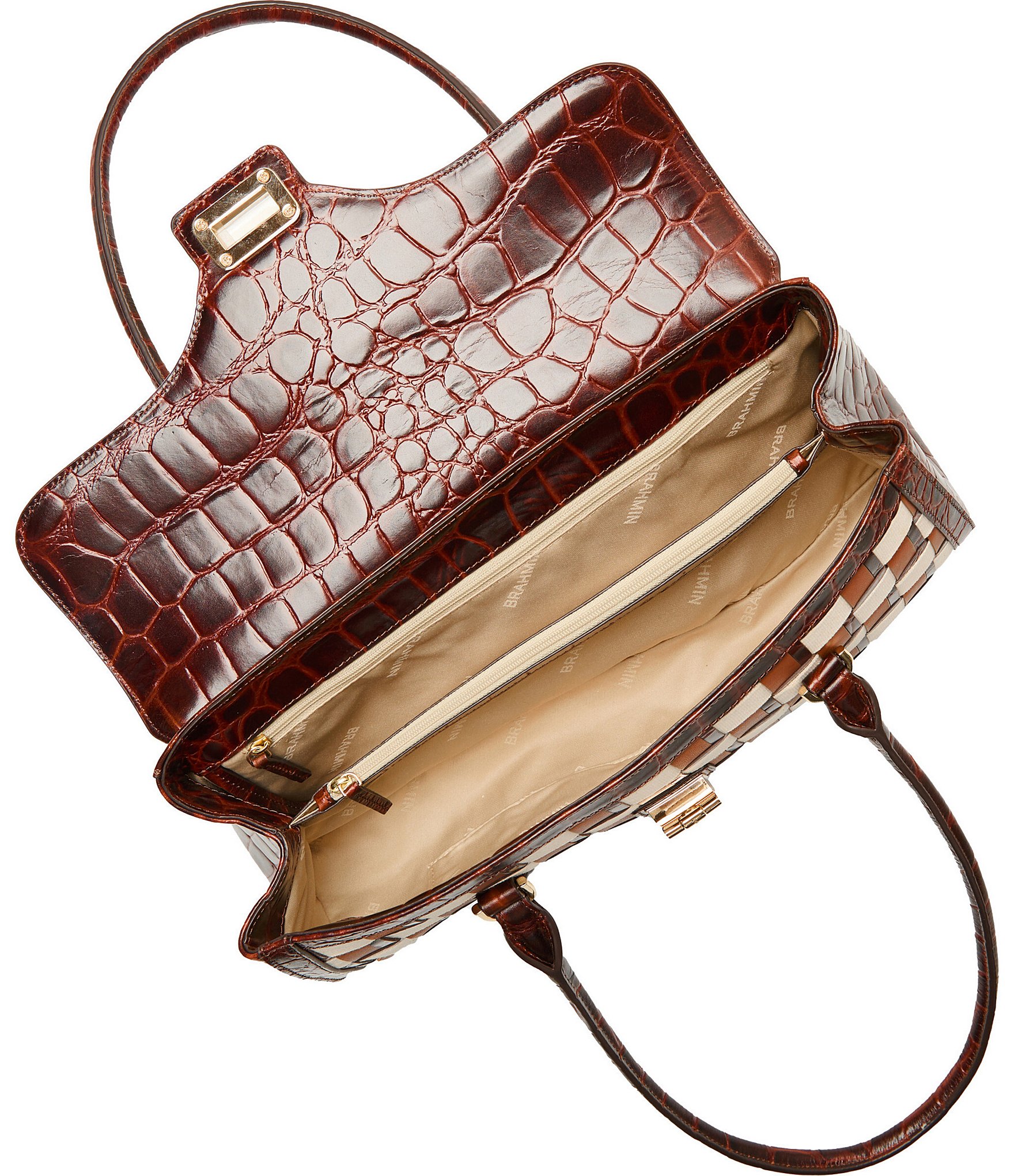 BRAHMIN Edgewater Collection Dayan Satchel Bag