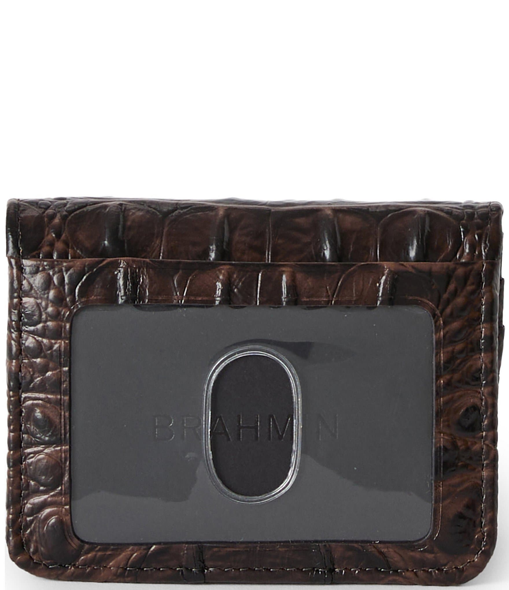 BRAHMIN Espresso Natrona Collection Clementine Small Wallet