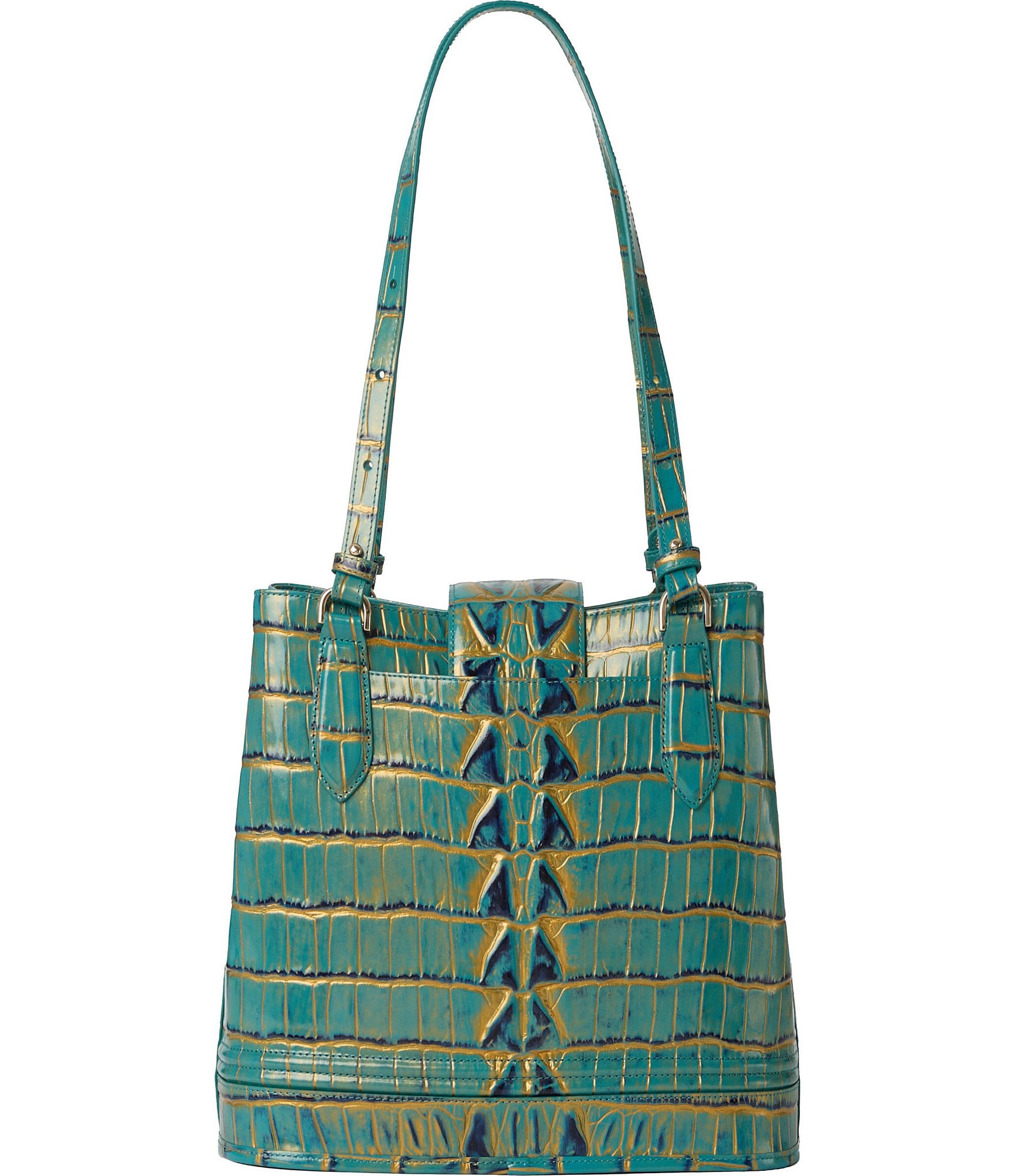 BRAHMIN Estuary Collection Parakeet Fiora Bucket Bag