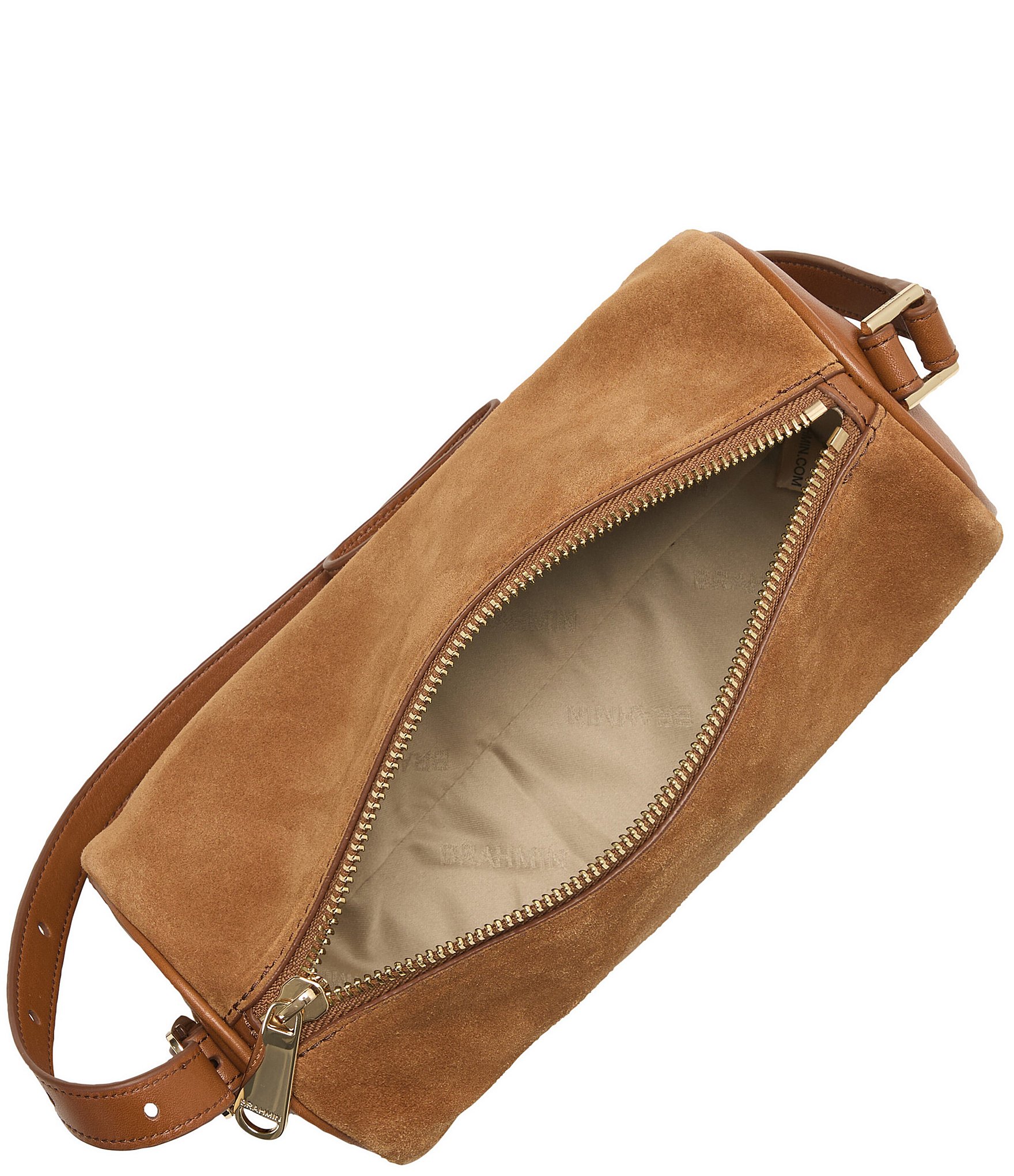 BRAHMIN Grassland Collection Billie Suede Barrel Shoulder Bag
