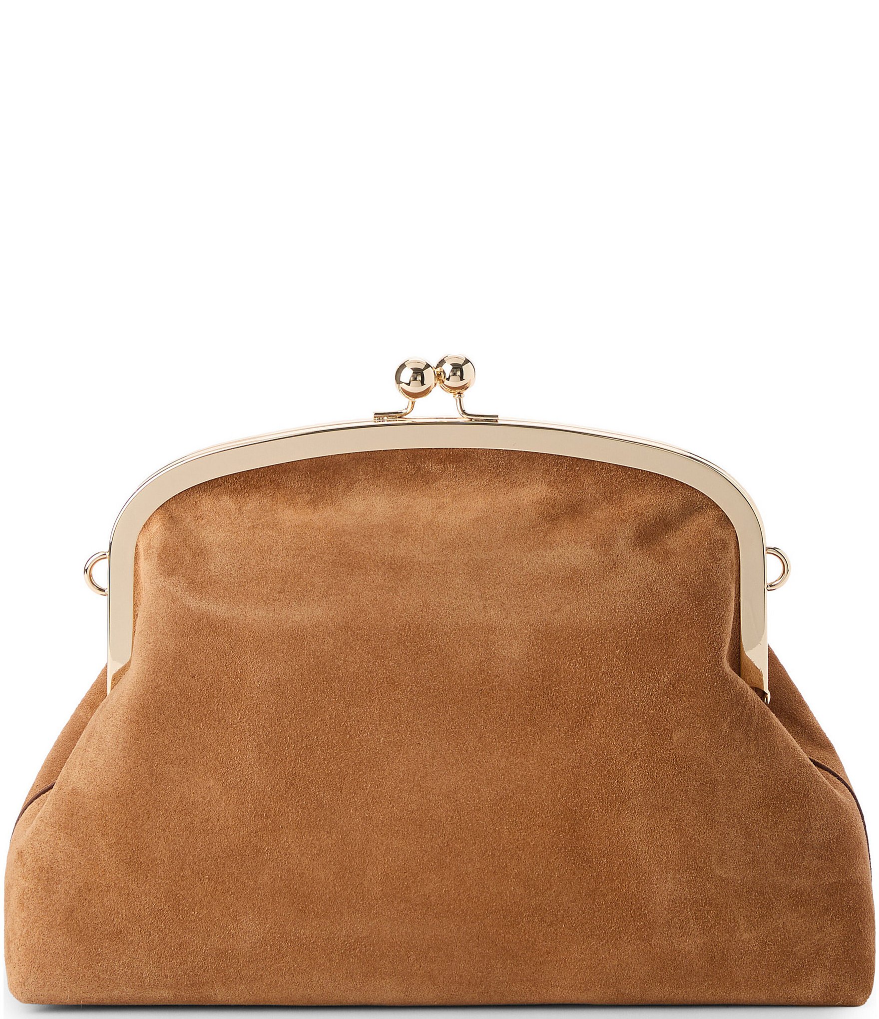 BRAHMIN Grassland Collection Christine Large Leather Kisslock Clutch