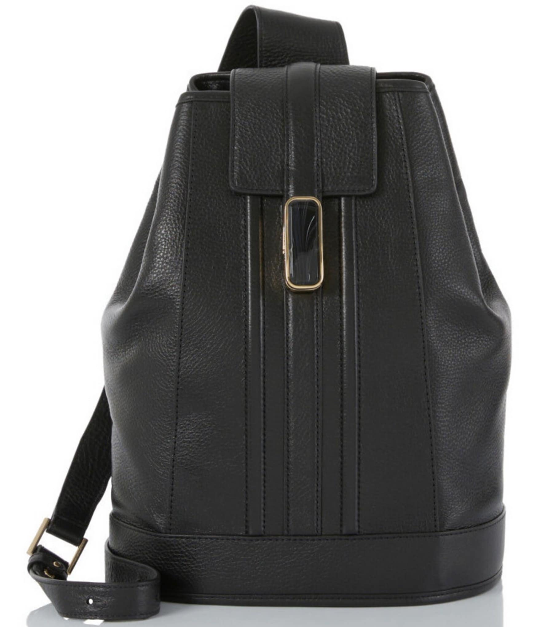 Chelcy Leather Backpack | Black Melbourne | BRAHMIN