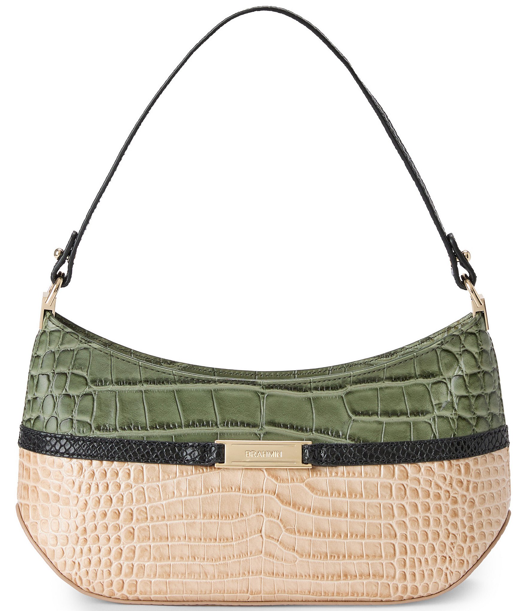 BRAHMIN Hawthorn Collection Lilibeth Multi Buckle Shoulder Bag