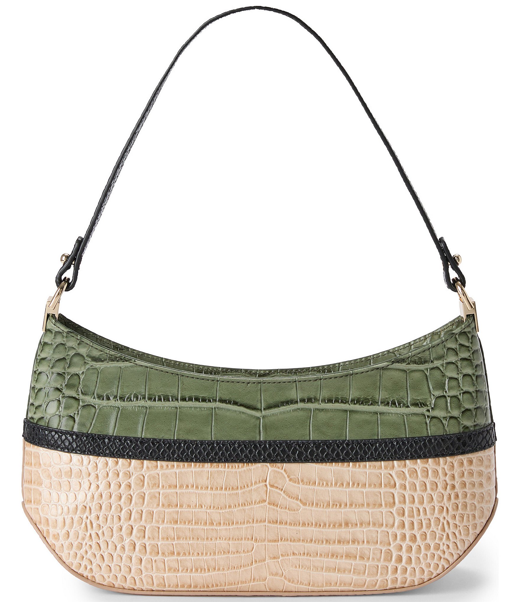 BRAHMIN Hawthorn Collection Lilibeth Multi Buckle Shoulder Bag