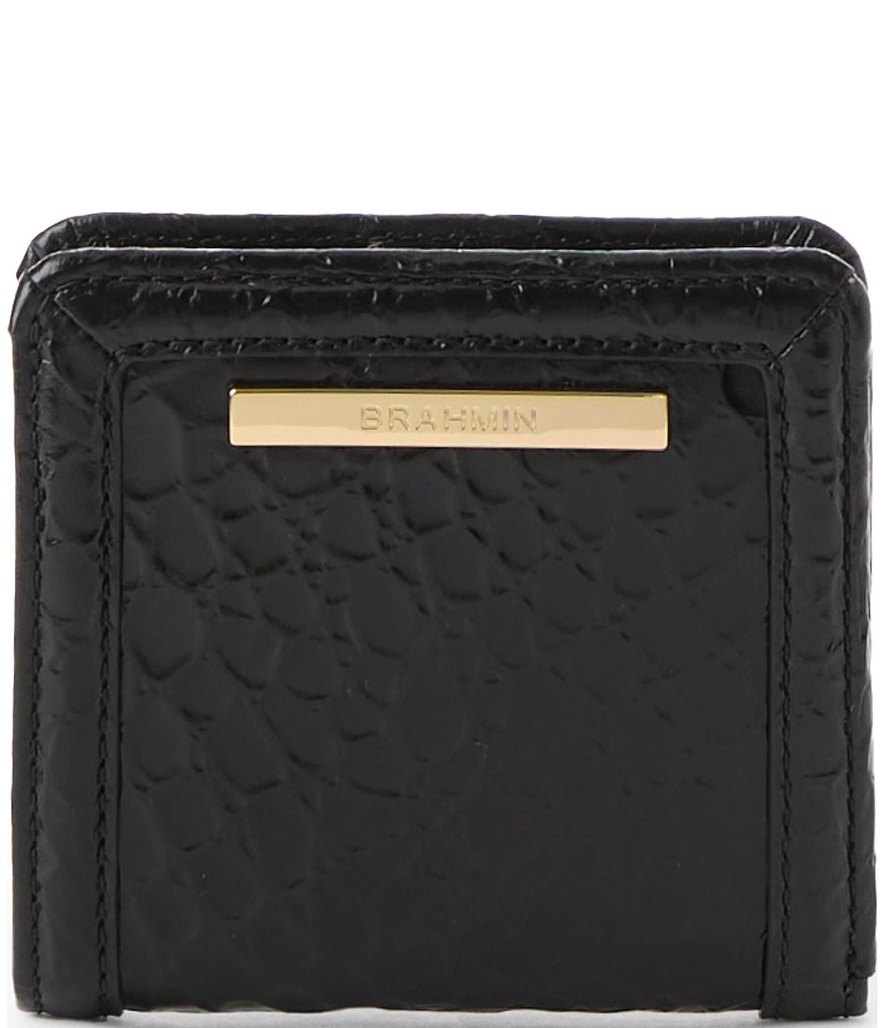 Black brahmin wallet deals