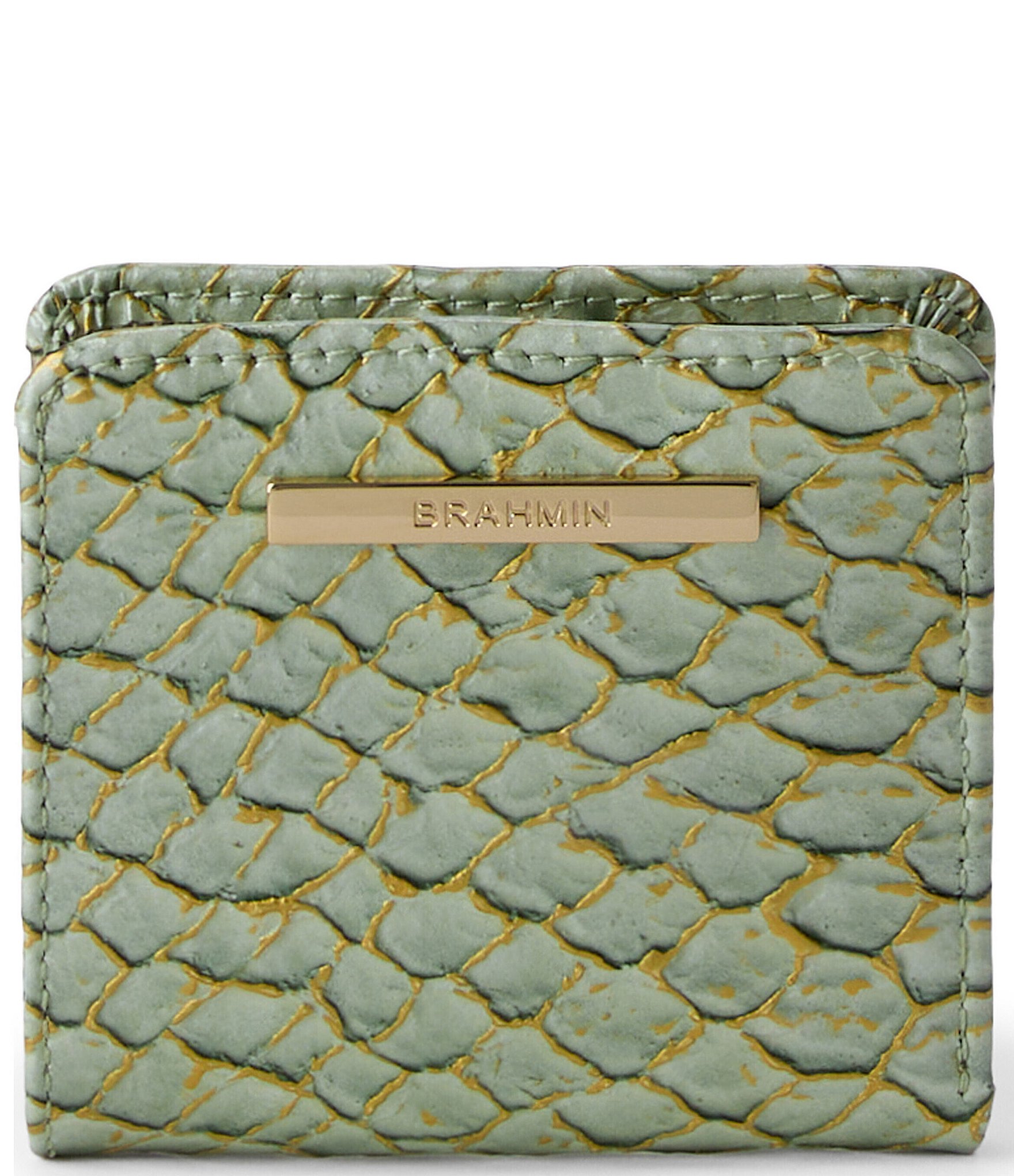 BRAHMIN Jane Snake Embossed Leather Bifold Wallet
