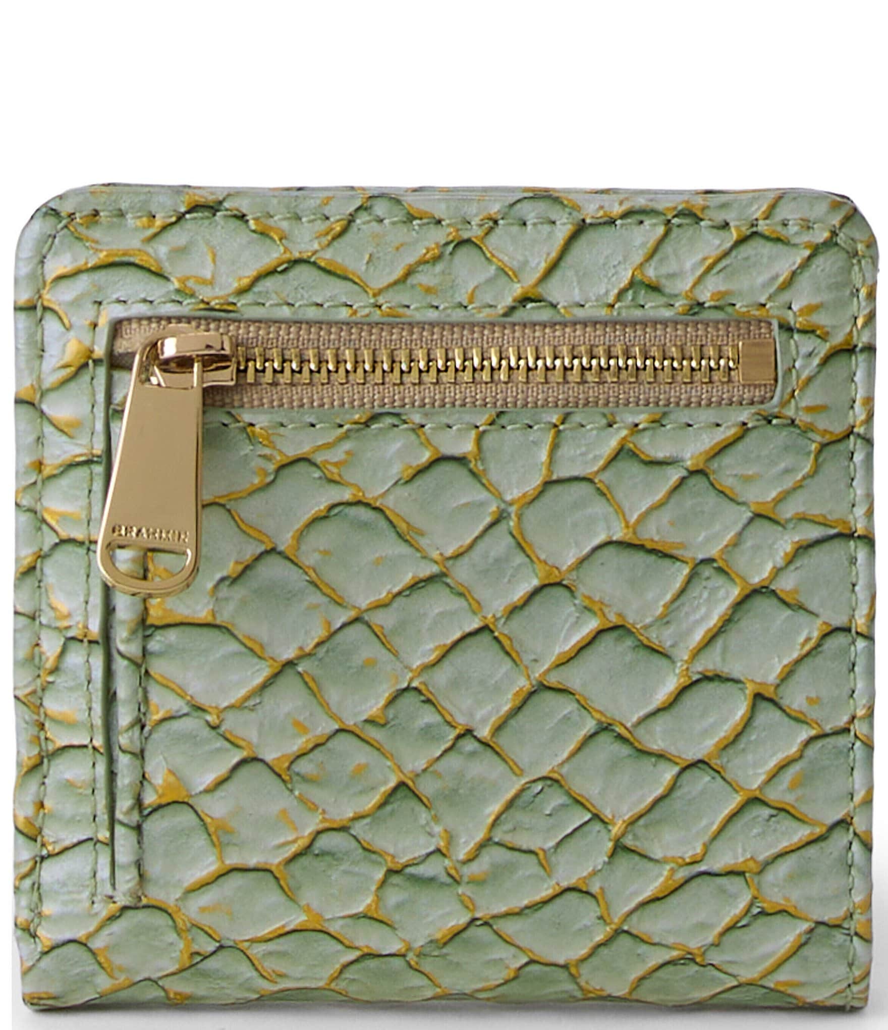 BRAHMIN Jane Snake Embossed Leather Bifold Wallet